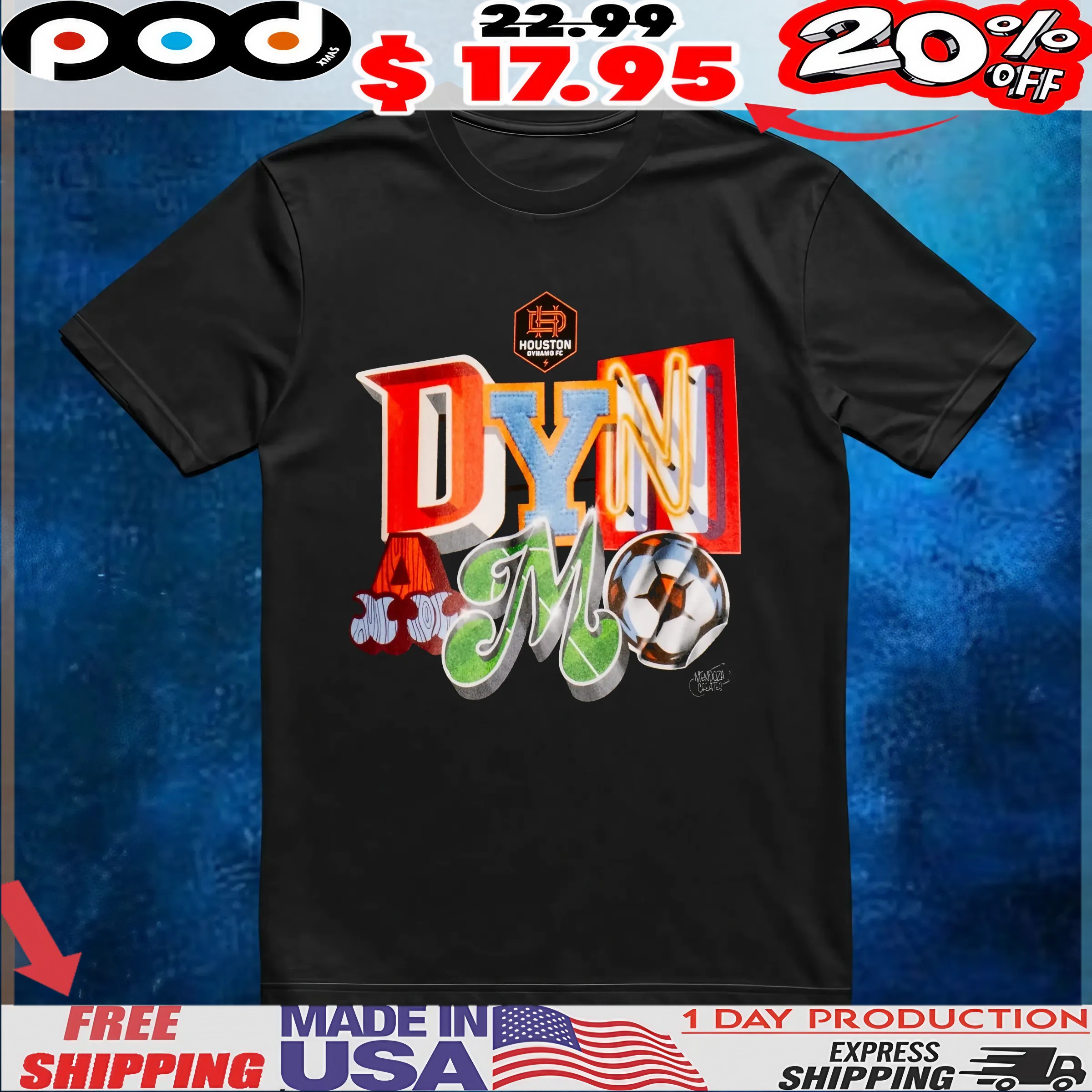 Houston Dynamo Free Walls Shirt T Shirt 6 Houston Dynamo Free Walls Shirt T Shirt