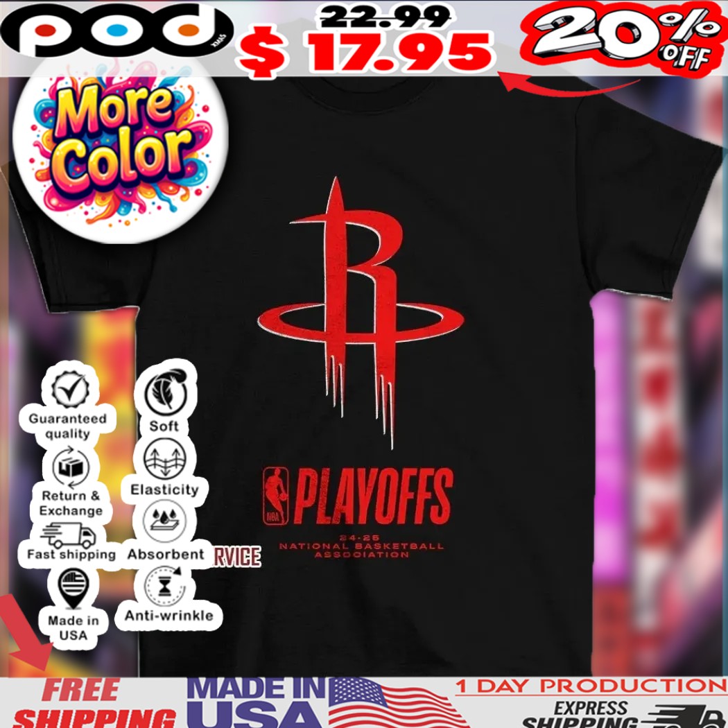 Houston Rockets 2025 NBA Playoffs National Basketball Association Logo Shirt 1 Houston Rockets 2025 NBA Playoffs National Basketball Association Logo Shirt