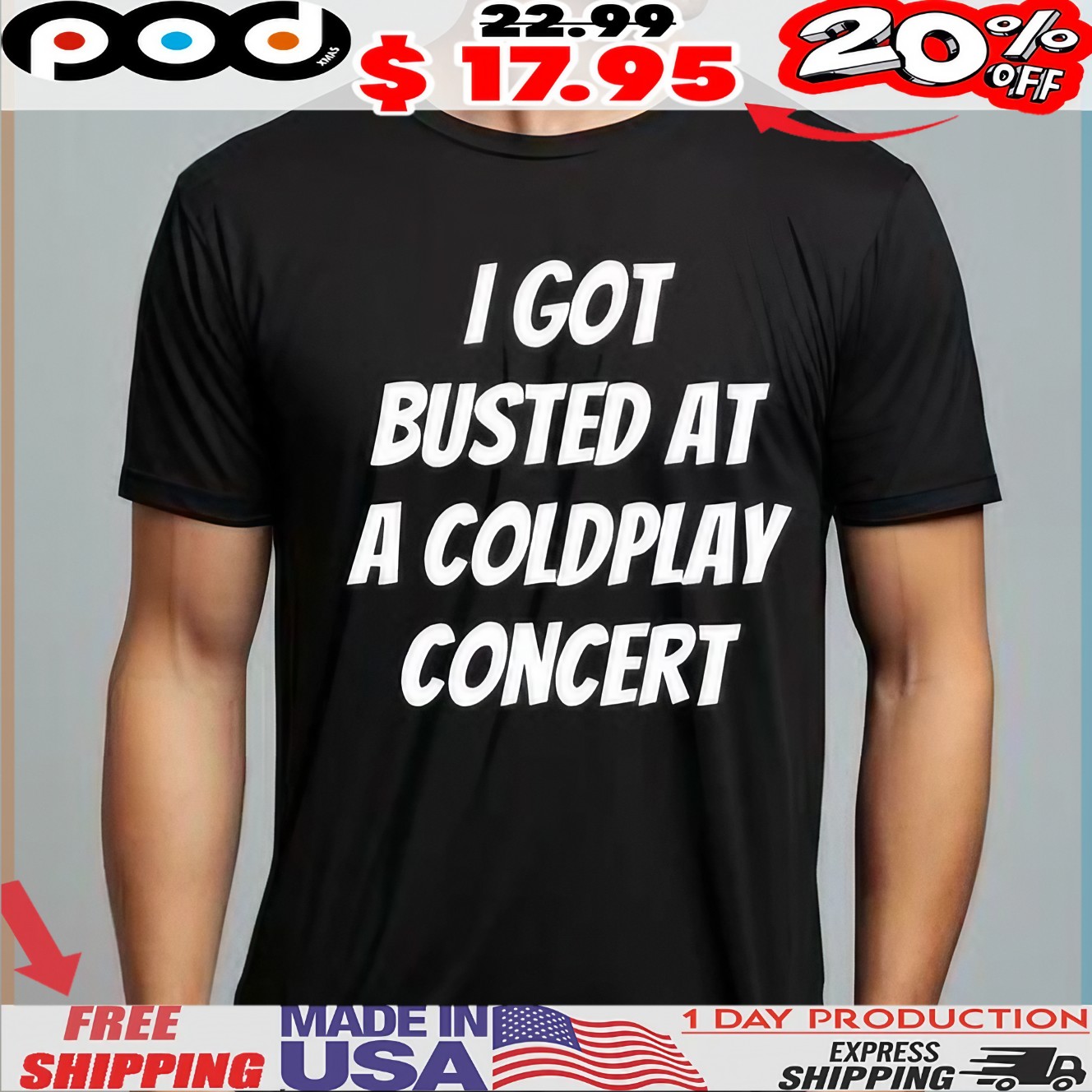 I Got Busted At A Coldplay Concert Epstein Still Didn't Hang Himself Though T Shirt