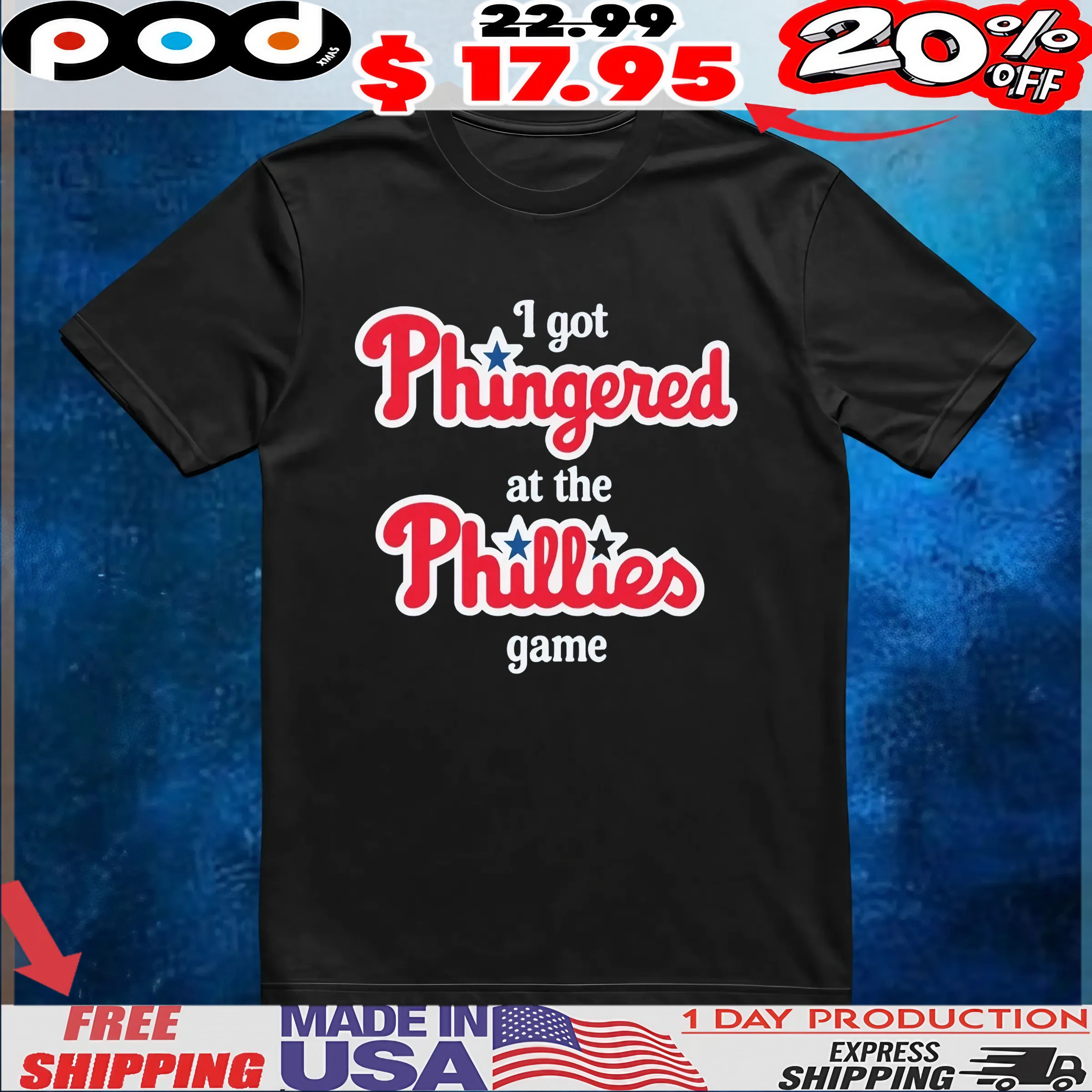I Got Fingered At The Phillies Game T Shirt