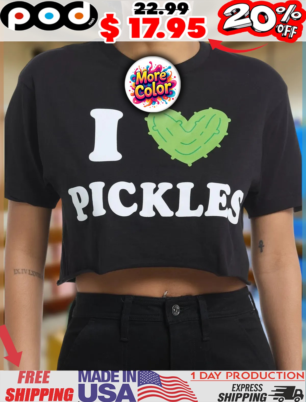 I Heart Pickles Cucumber Heart Symbol Shirt 1 I Heart Pickles Cucumber Heart Symbol Shirt
