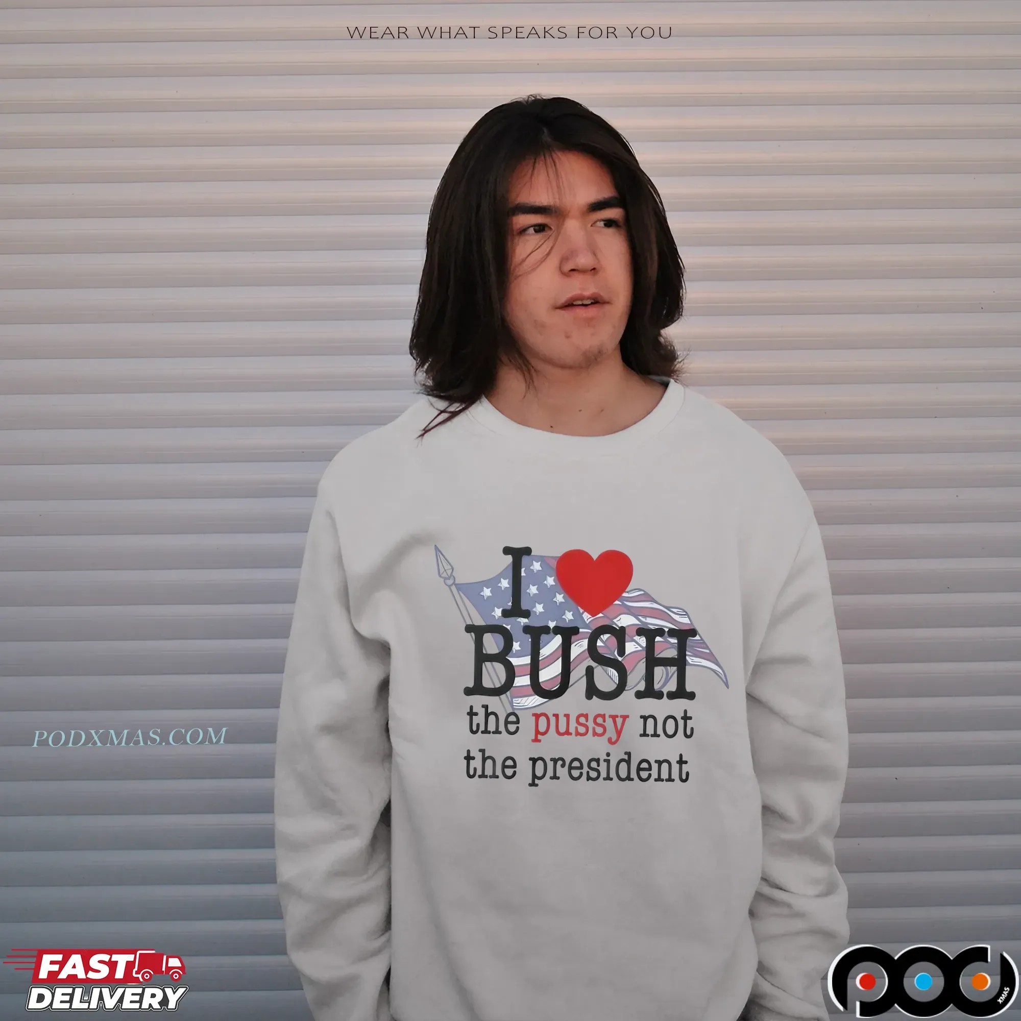 I Love Bush Not The President T Shirt