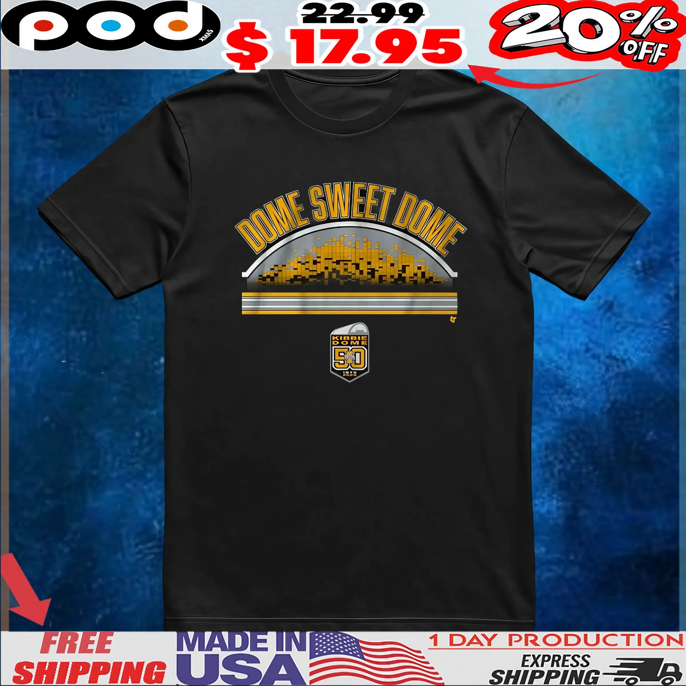 Idaho Football Dome Sweet Dome T Shirt