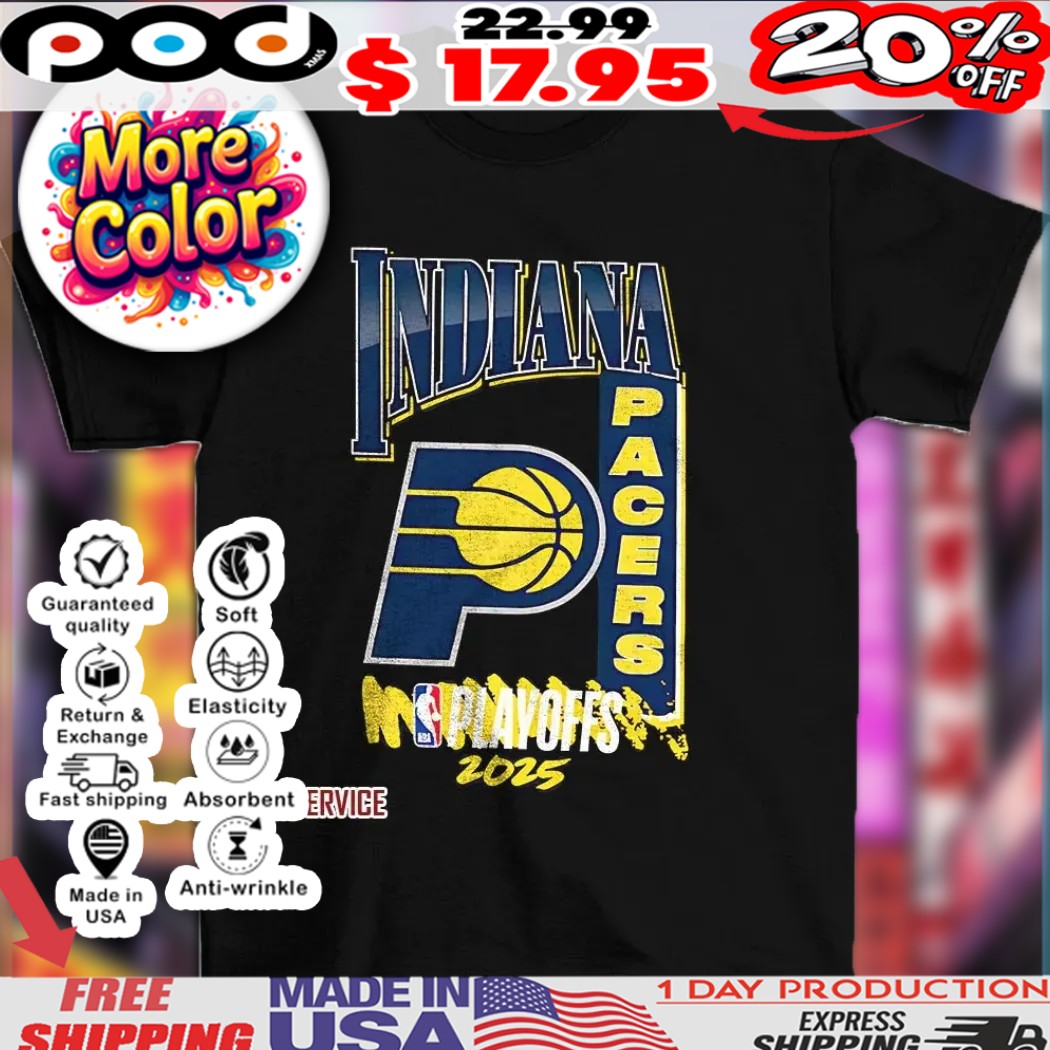 Indiana Pacers 2025 NBA Playoffs hype shirt 1 Indiana Pacers 2025 NBA Playoffs hype shirt