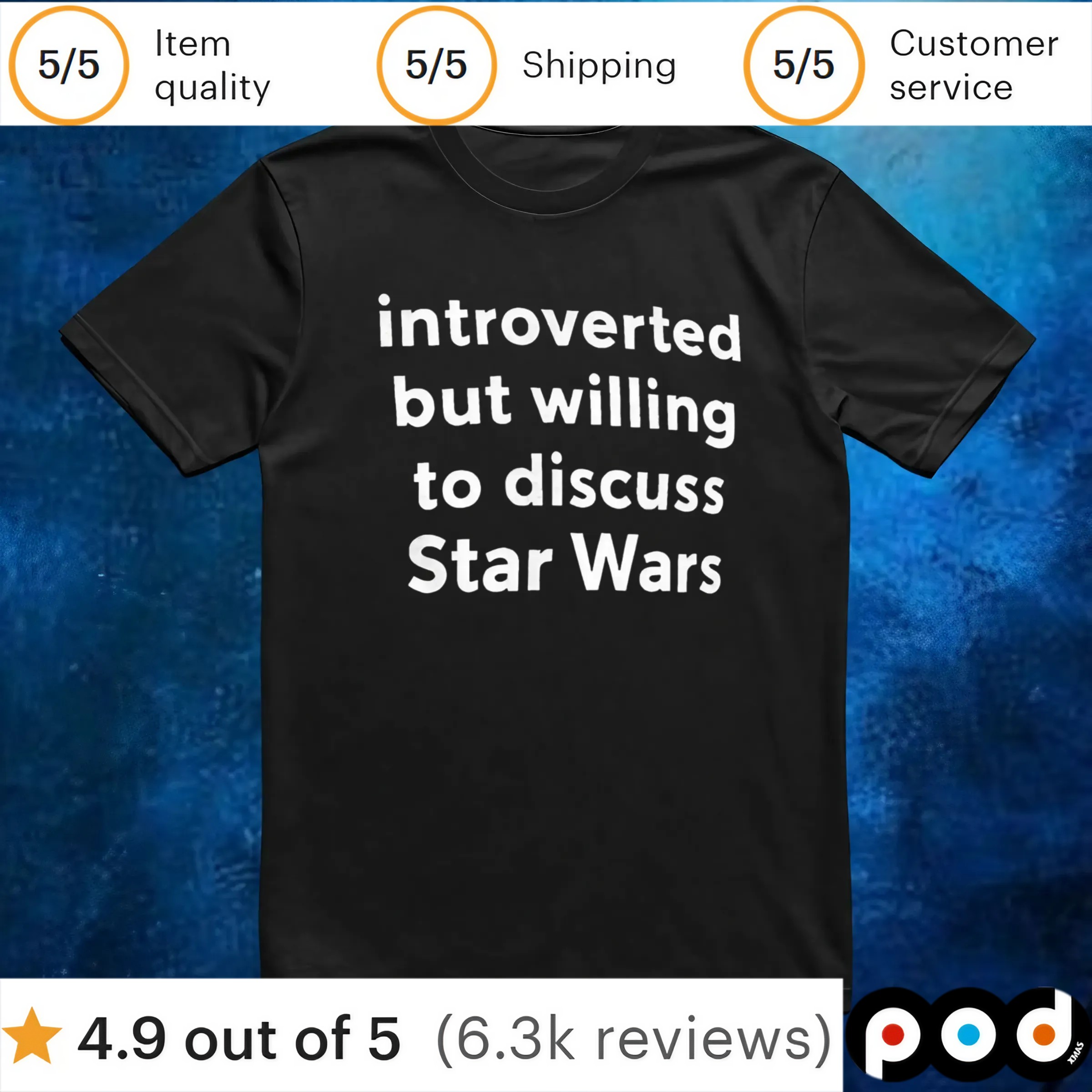Introverted but willing to discuss Star Wars t shirt 6 Introverted but willing to discuss Star Wars t shirt