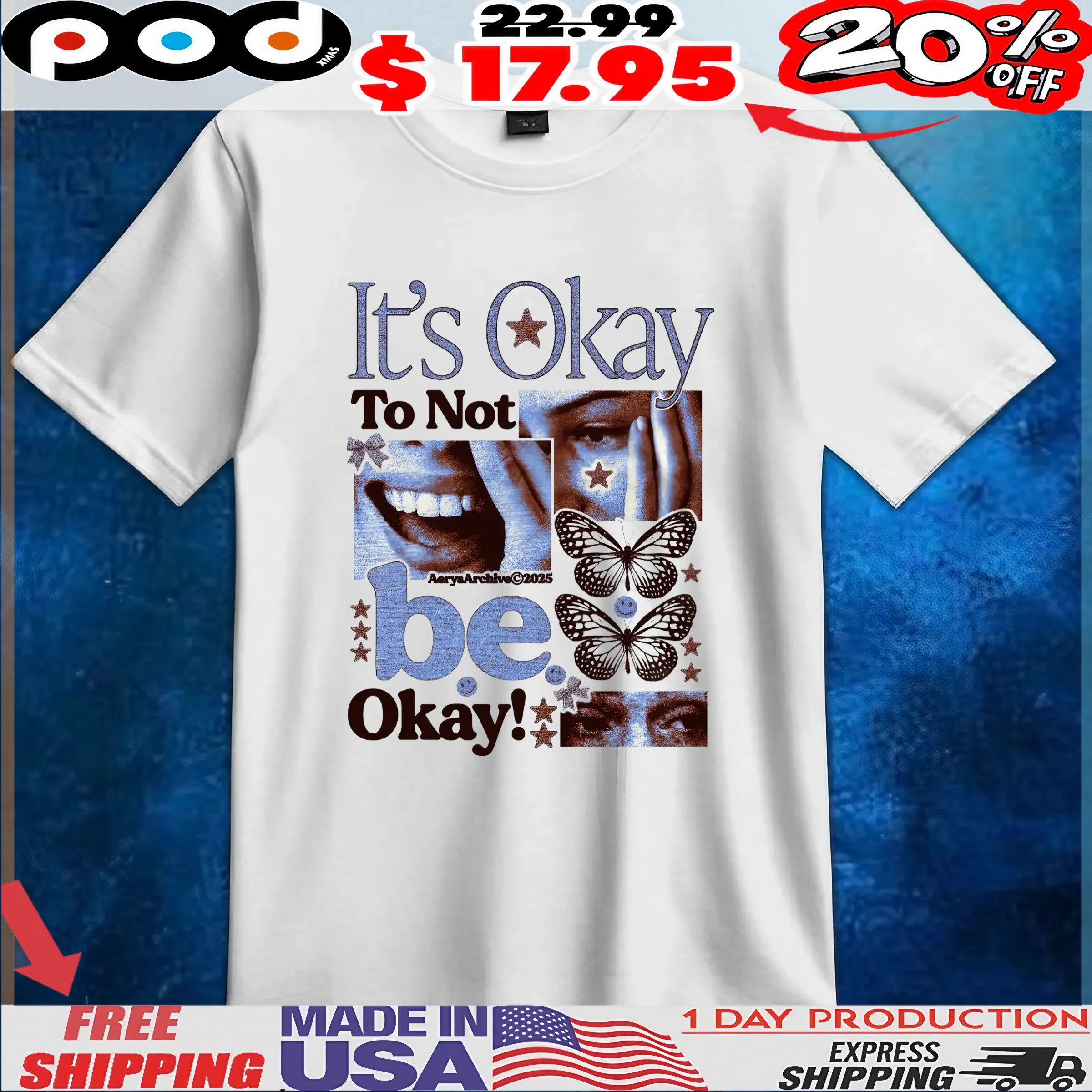 It's Okay To Not Be Okay Graphic Design T Shirt 1 It's Okay To Not Be Okay Graphic Design T Shirt