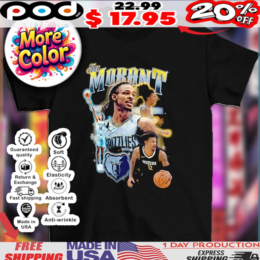 Ja Morant Memphis Grizzlies NBA basketball notorious 3 0 player vintage bootleg style shirt