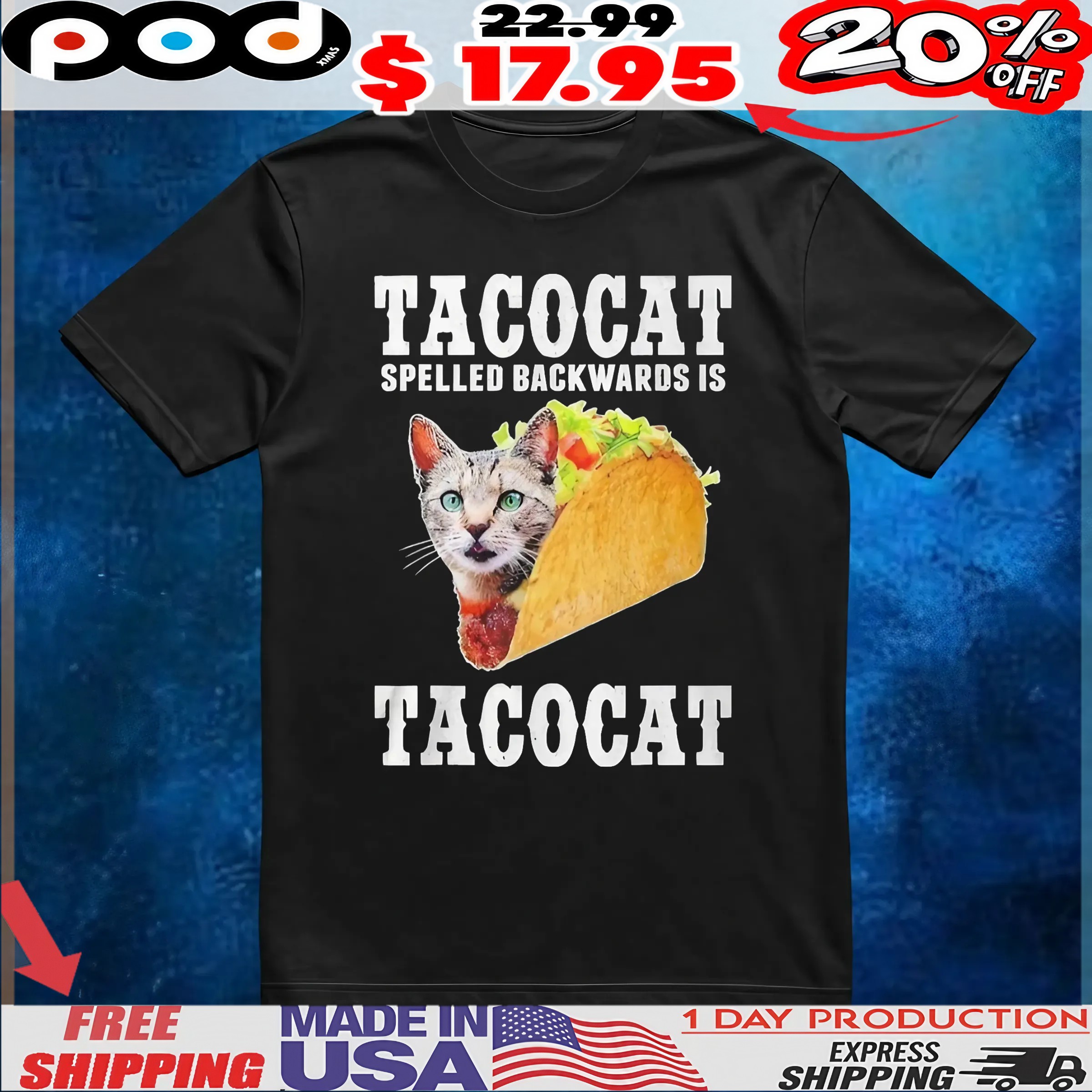 Joe Burrow Wearing Tacocat Spelled Backwards Is Tacocat T Shirt