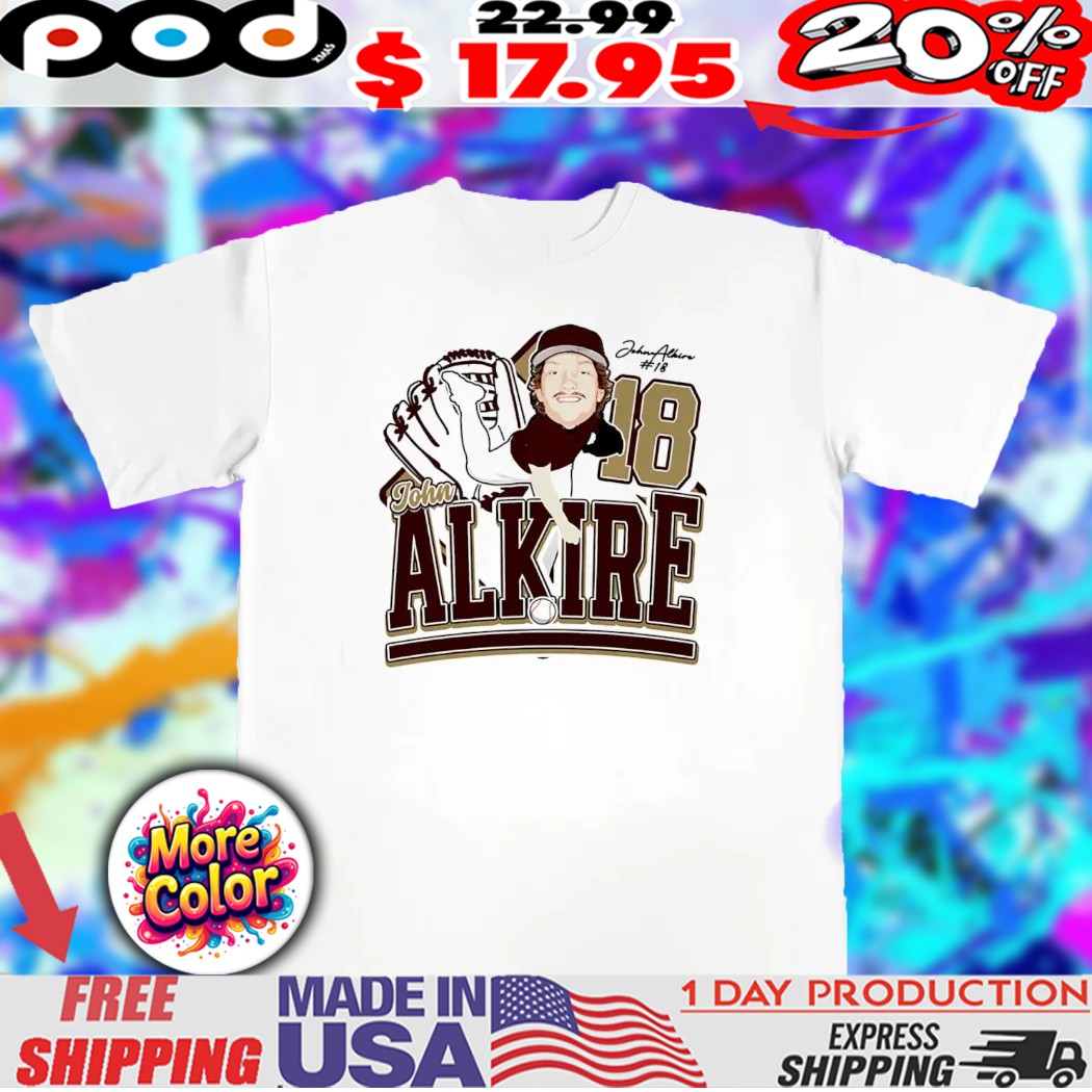 John Alkire Texas State Bobcats baseball caricature chibi 2025 shirt
