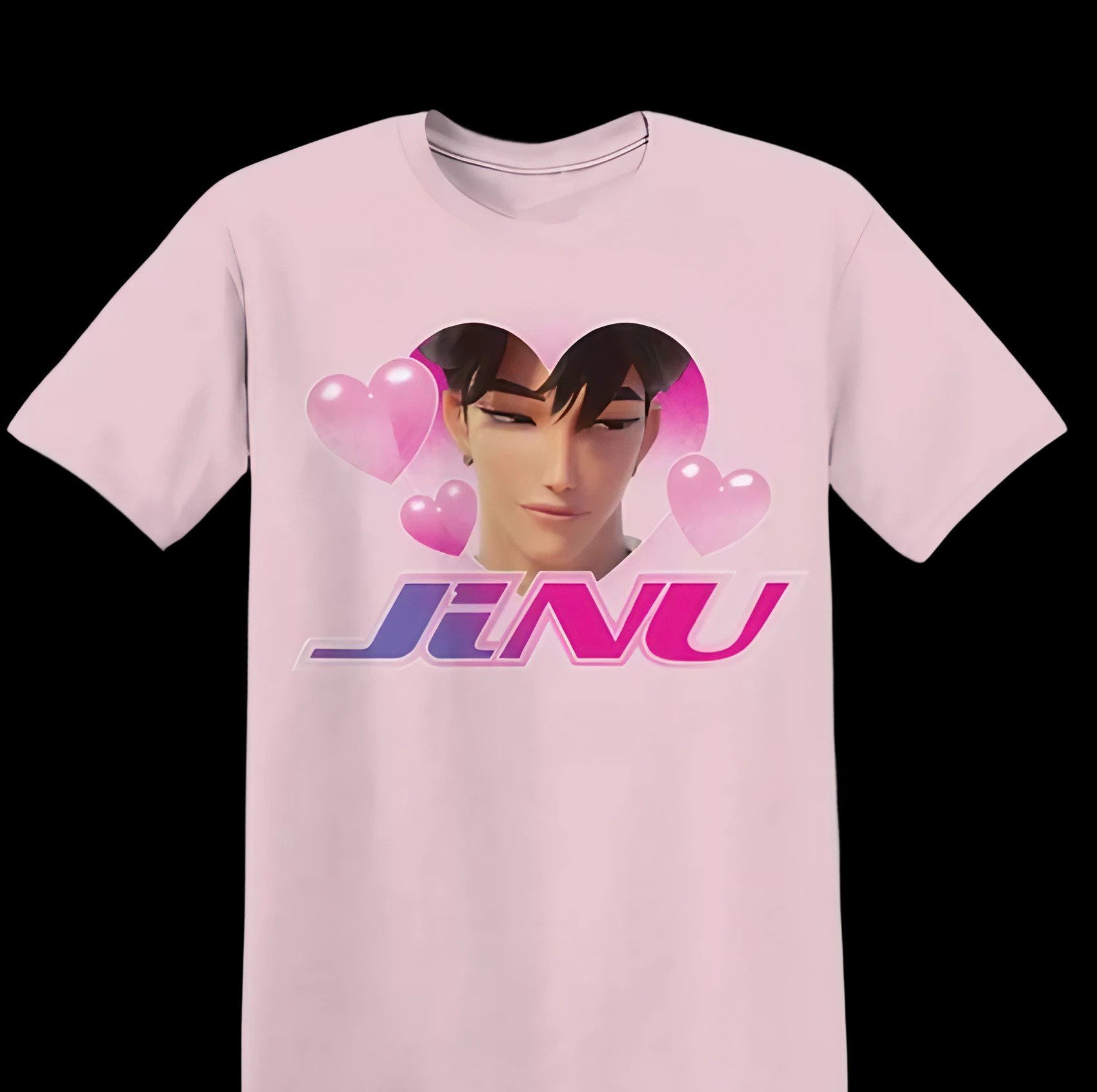 KPop Demon Hunters Jinu Heart Portrait T Shirt