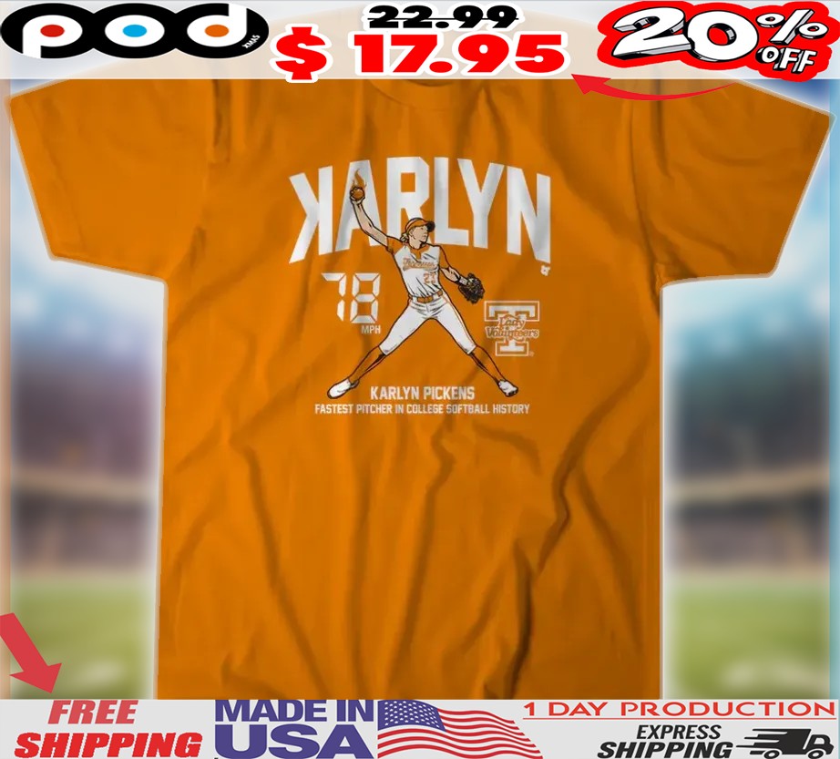 Karlyn Pickens Tennessee Lady Volunteers Softball Backwards K Shirt 1 Karlyn Pickens Tennessee Lady Volunteers Softball Backwards K Shirt