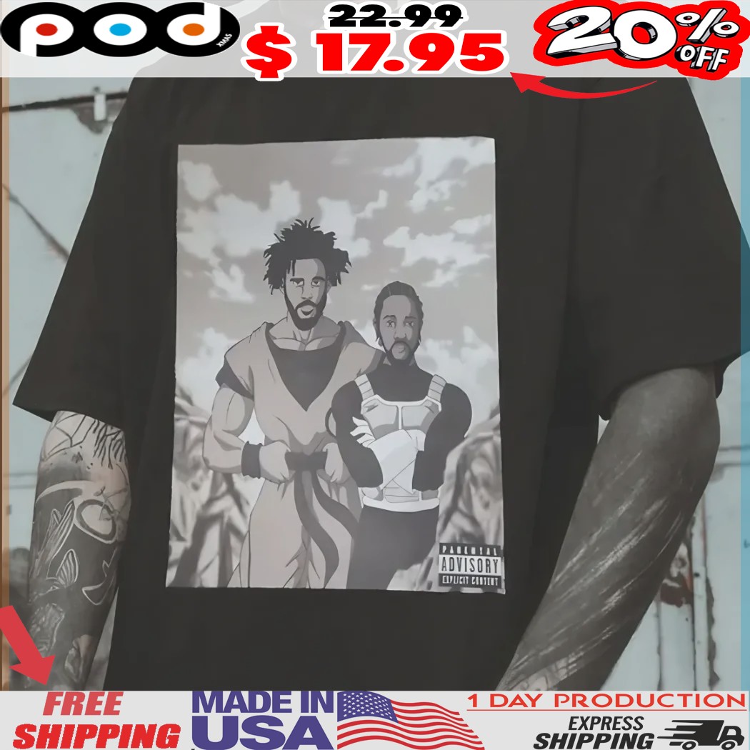 Kendrick Lamar Goku Vegeta Version Jamaicano Funny Shirt