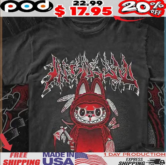 Labubu Savage Mode Horror T Shirt