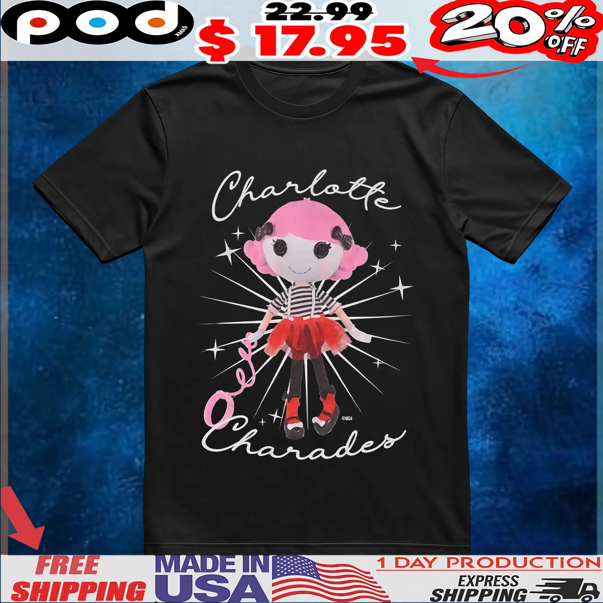 Lalaloopsy Charlotte Charades T Shirt
