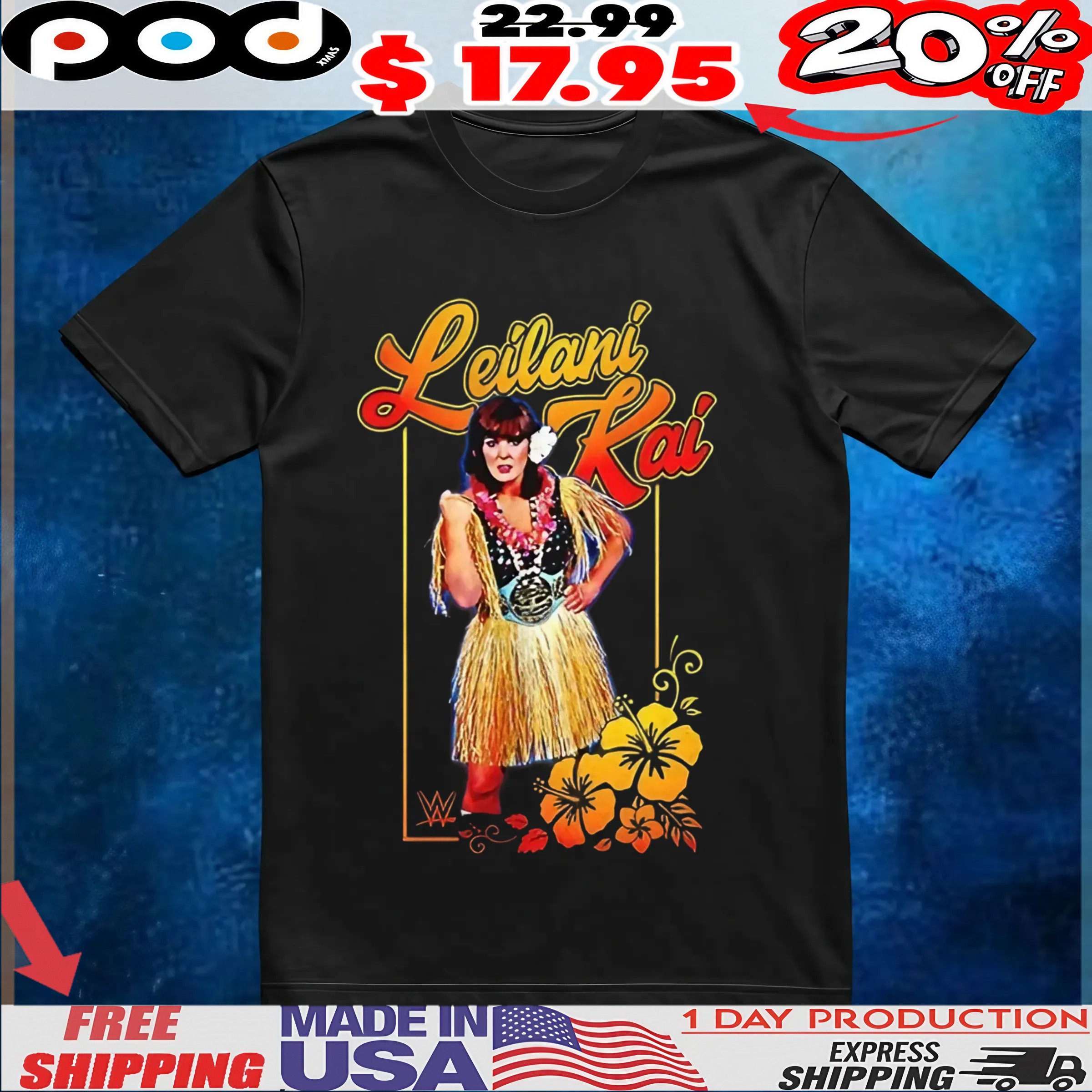 Leilani Kai WWE legends WWE t shirt 6 Leilani Kai WWE legends WWE t shirt