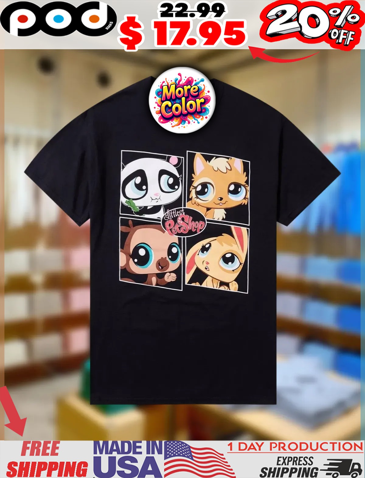 Littlest Pet Shop Grid Cute Shirt