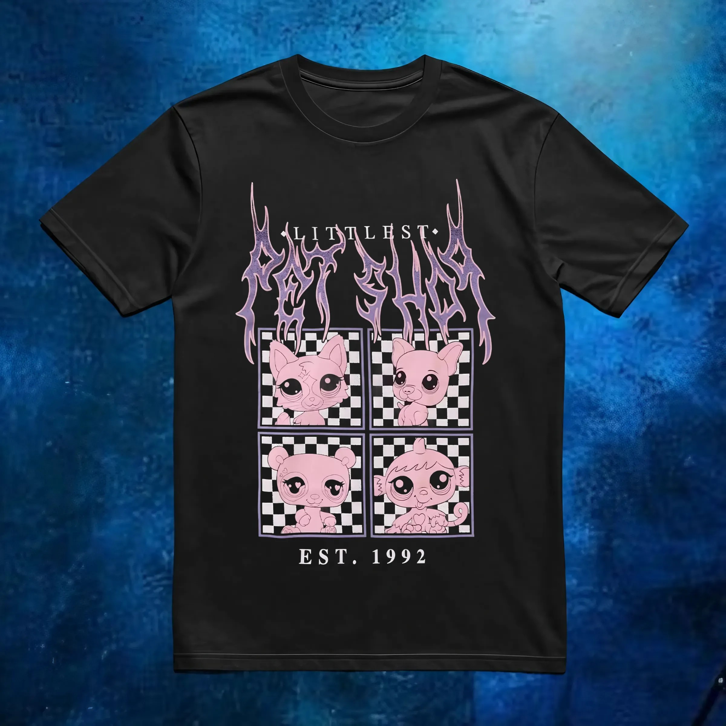 Littlest Pet Shop Grid Metal T Shirt