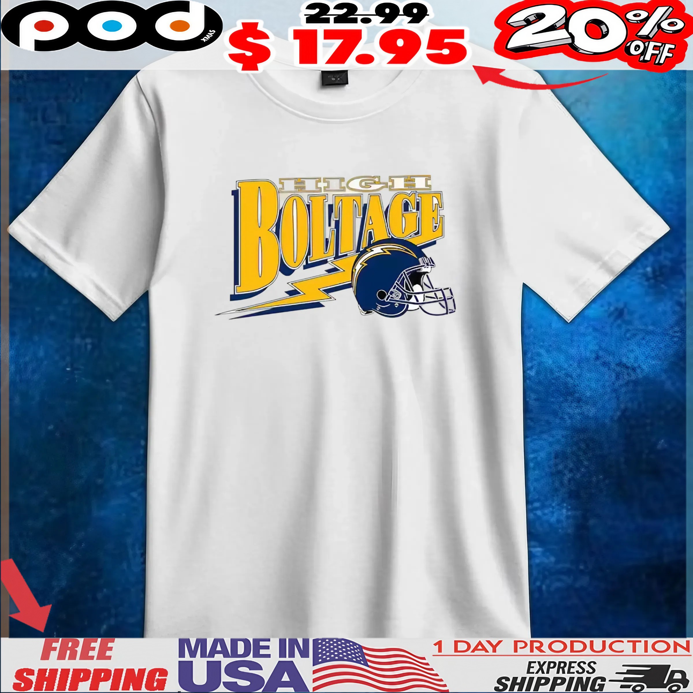 Los Angeles Chargers The Wild Collective Unisex Super Chargers T Shirt