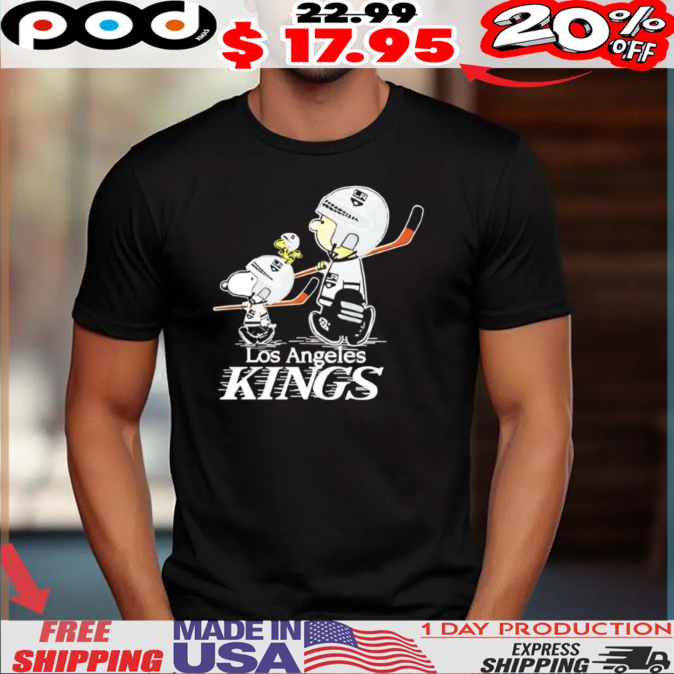 Los Angeles Kings Snoopy And Charlie Brown shirt