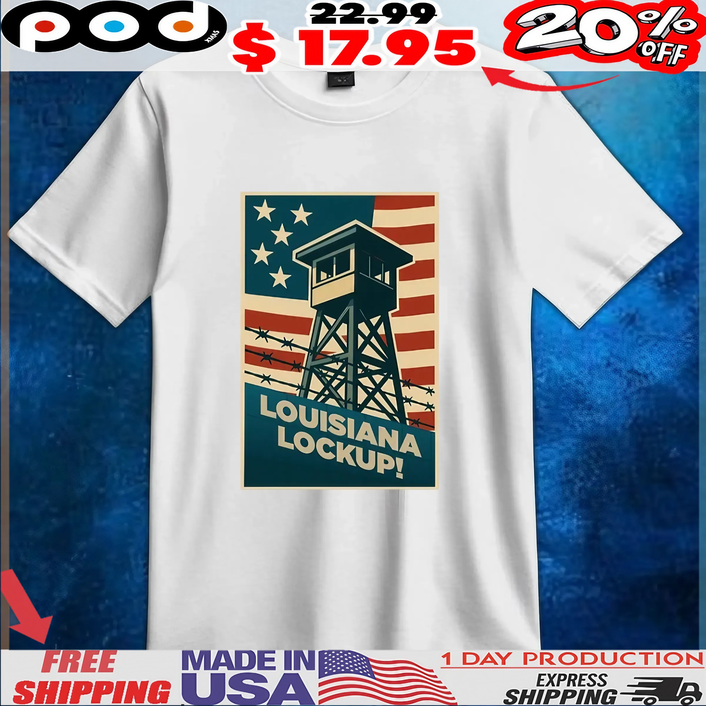 Louisiana Lockup MAGA t shirt