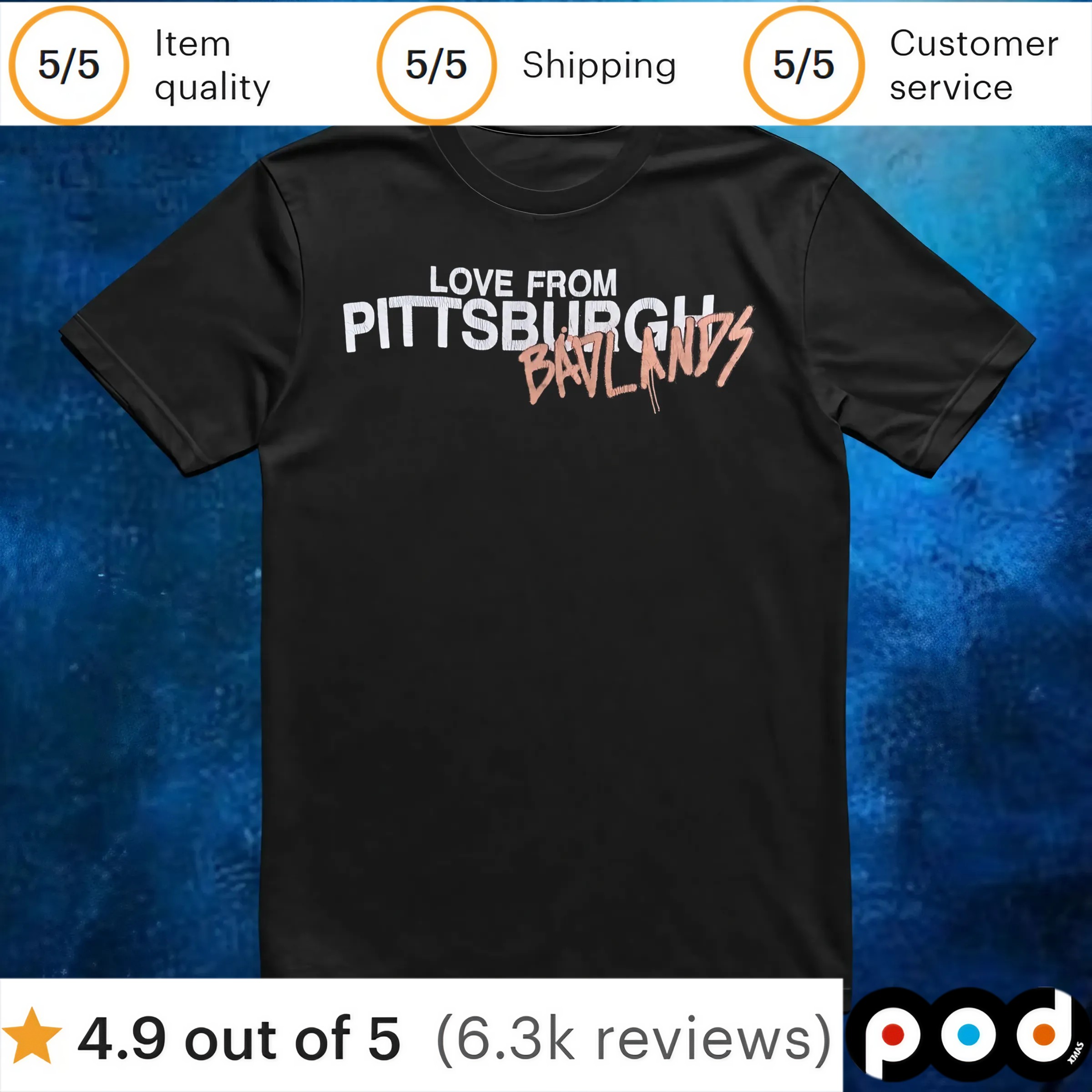 Love From Pittsburgh Bavlands T Shirt 6 Love From Pittsburgh Bavlands T Shirt