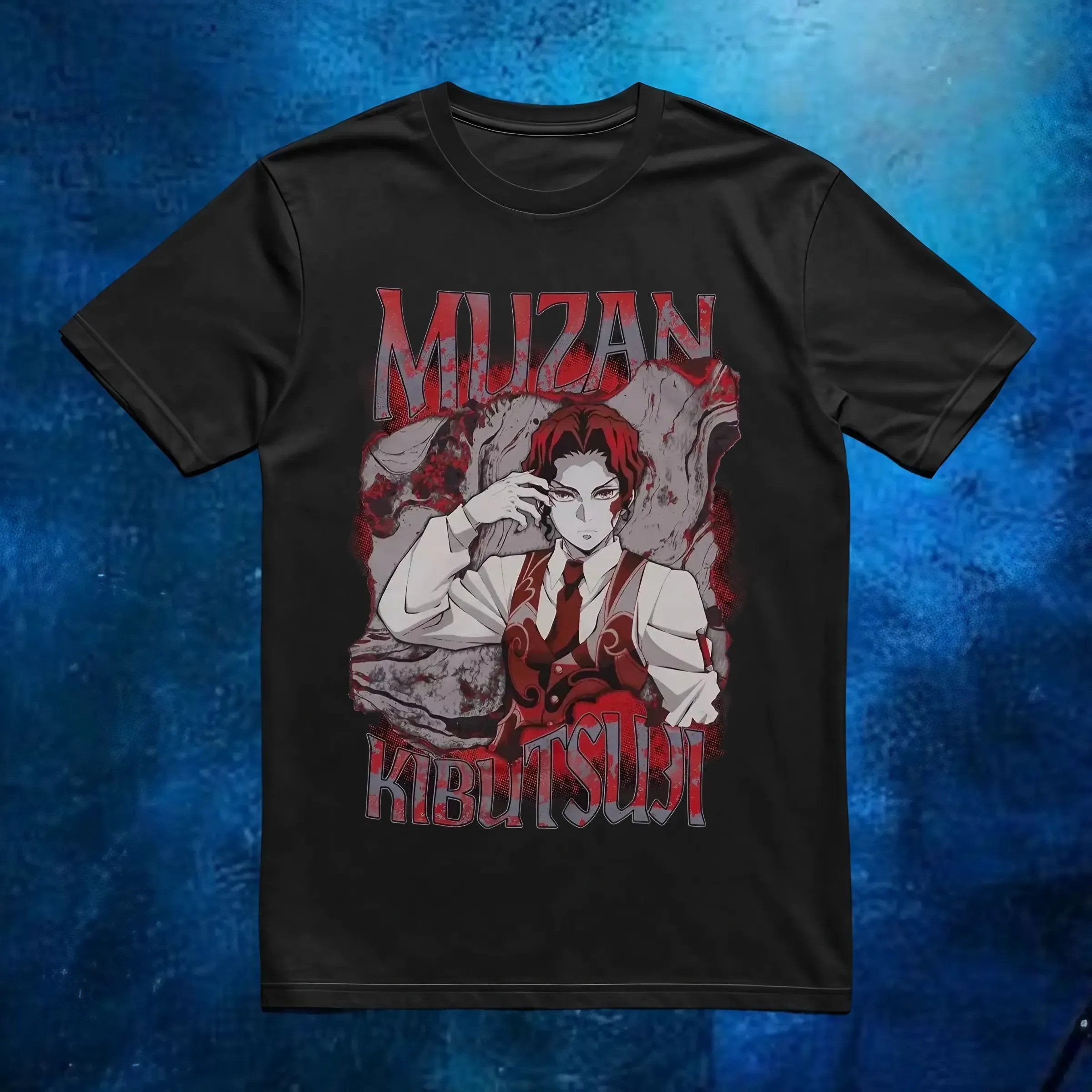 MUZAN KIBUTSUJI Demon Slayer Kimetsu No Yaiba Muzan Smoke T Shirt