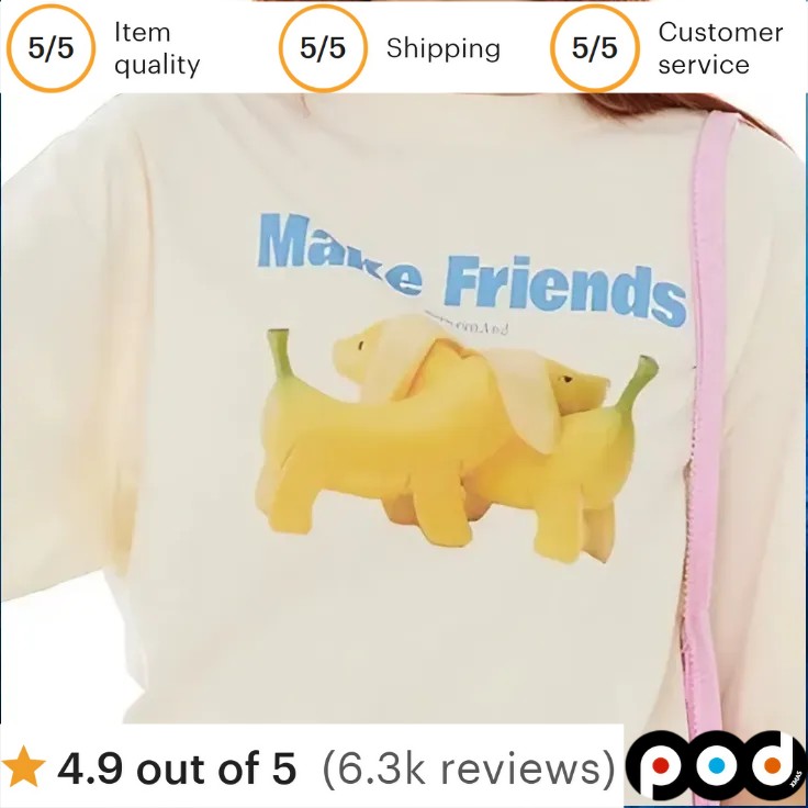 Make Friends Banana Dog T Shirt 1 Make Friends Banana Dog T Shirt