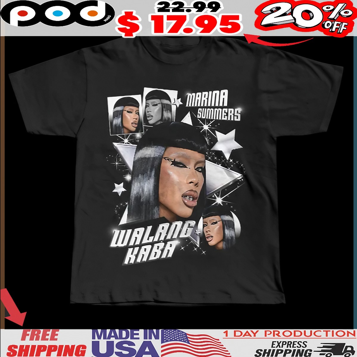 Marina Summers Walang Kaba Out Now T Shirt 1 Marina Summers Walang Kaba Out Now T Shirt