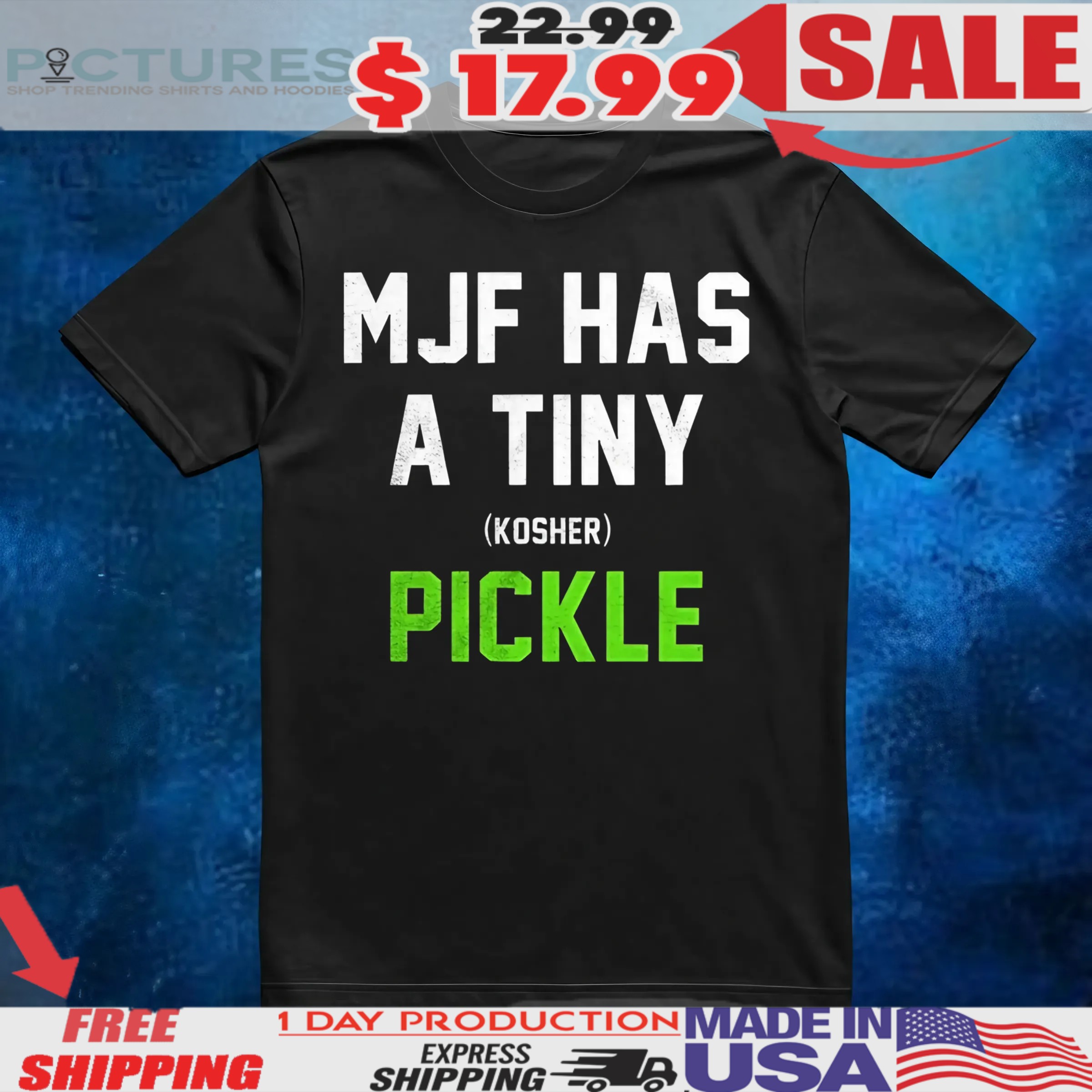 Mark Briscoe Wearing MJF Has A Tiny Pickle T Shirt 6 Mark Briscoe Wearing MJF Has A Tiny Pickle T Shirt