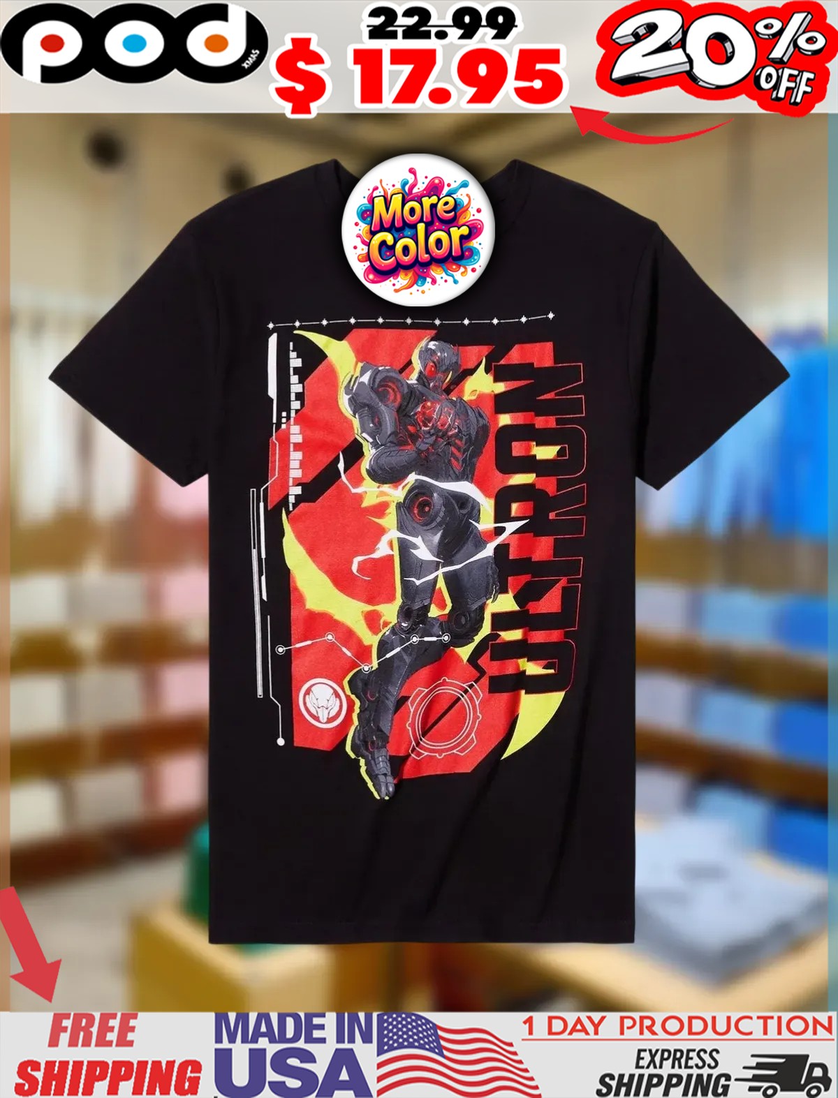 Marvel Rivals Ultron Shirt