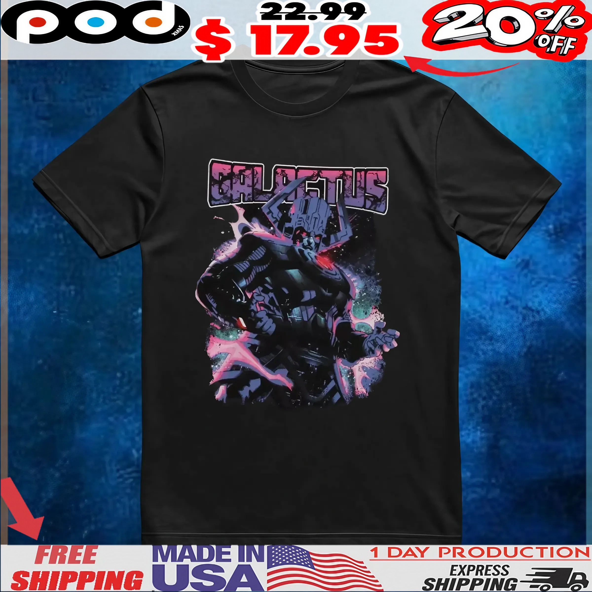 Marvel The Fantastic Four Galactus T Shirt