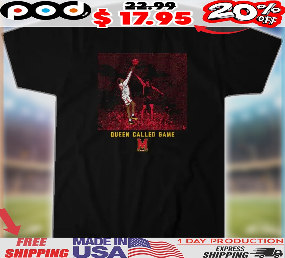 Maryland Terrapins Basketball Derik Queen Called Game Shirt