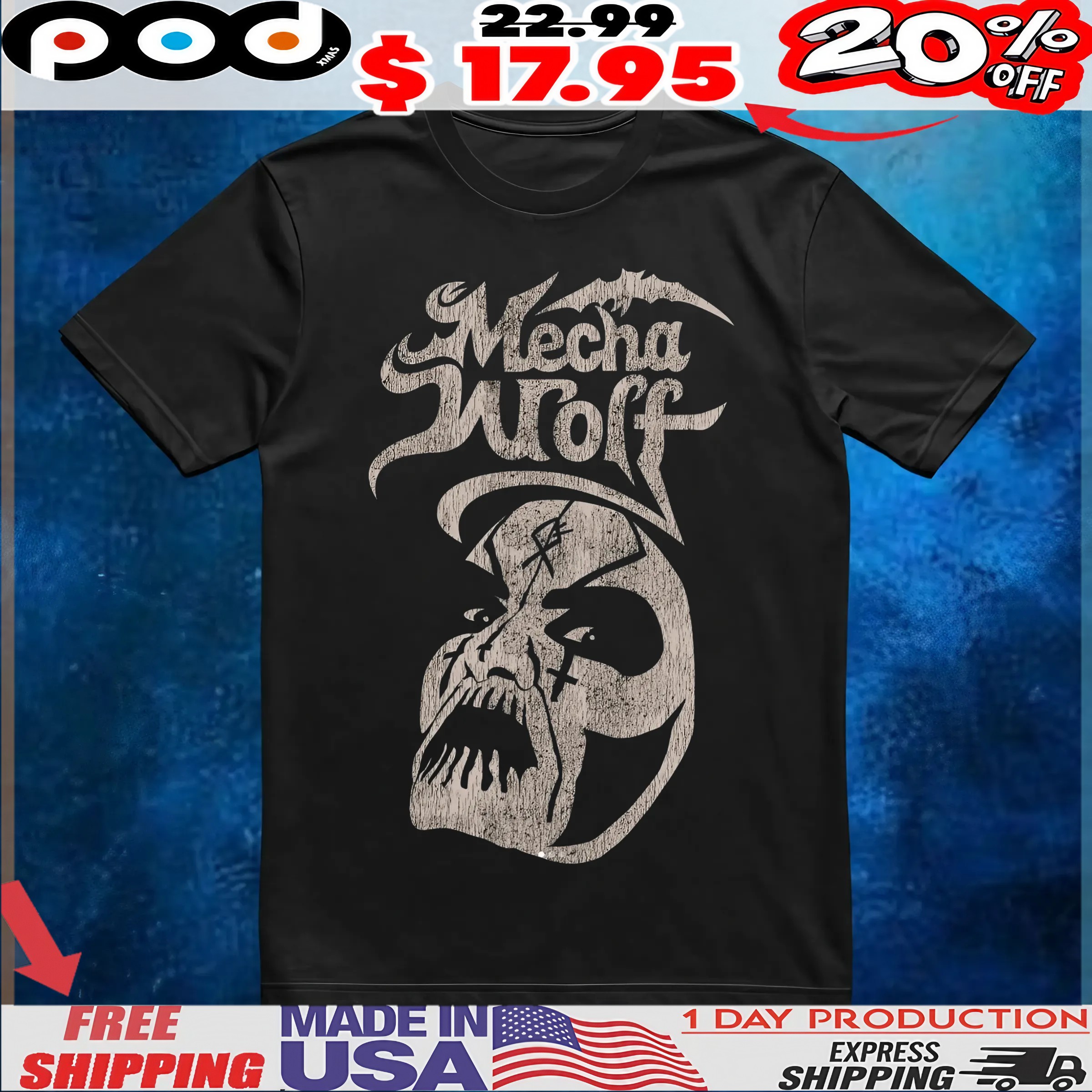 Mecha Wolf x King Diamond Vintage T Shirt 6 Mecha Wolf x King Diamond Vintage T Shirt