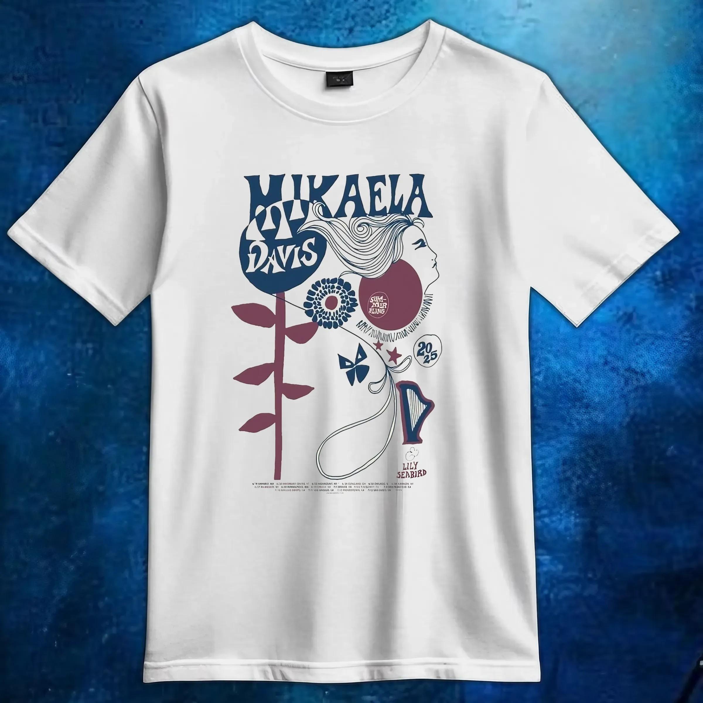Mikaela Davis Summer Tour 2025 Poster T Shirt 6 Mikaela Davis Summer Tour 2025 Poster T Shirt