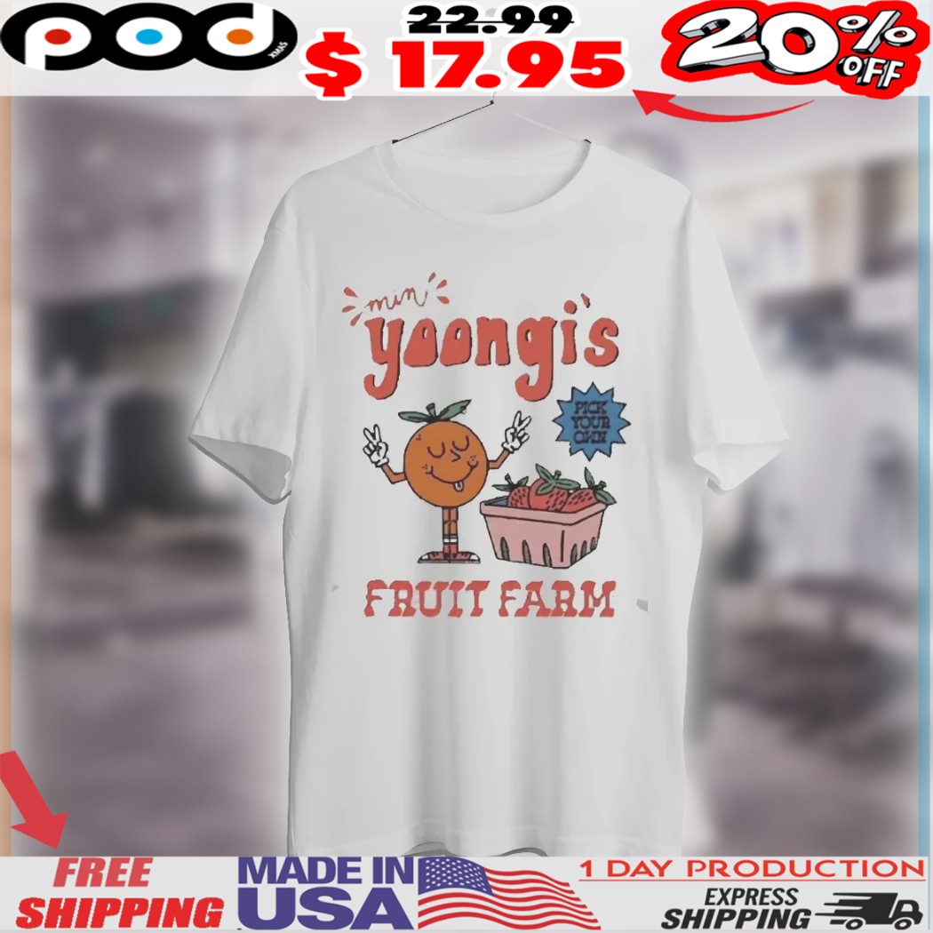 Min Yoongi's Fruit Farm Pick Your Own Kpop 2025 Shirt (1)