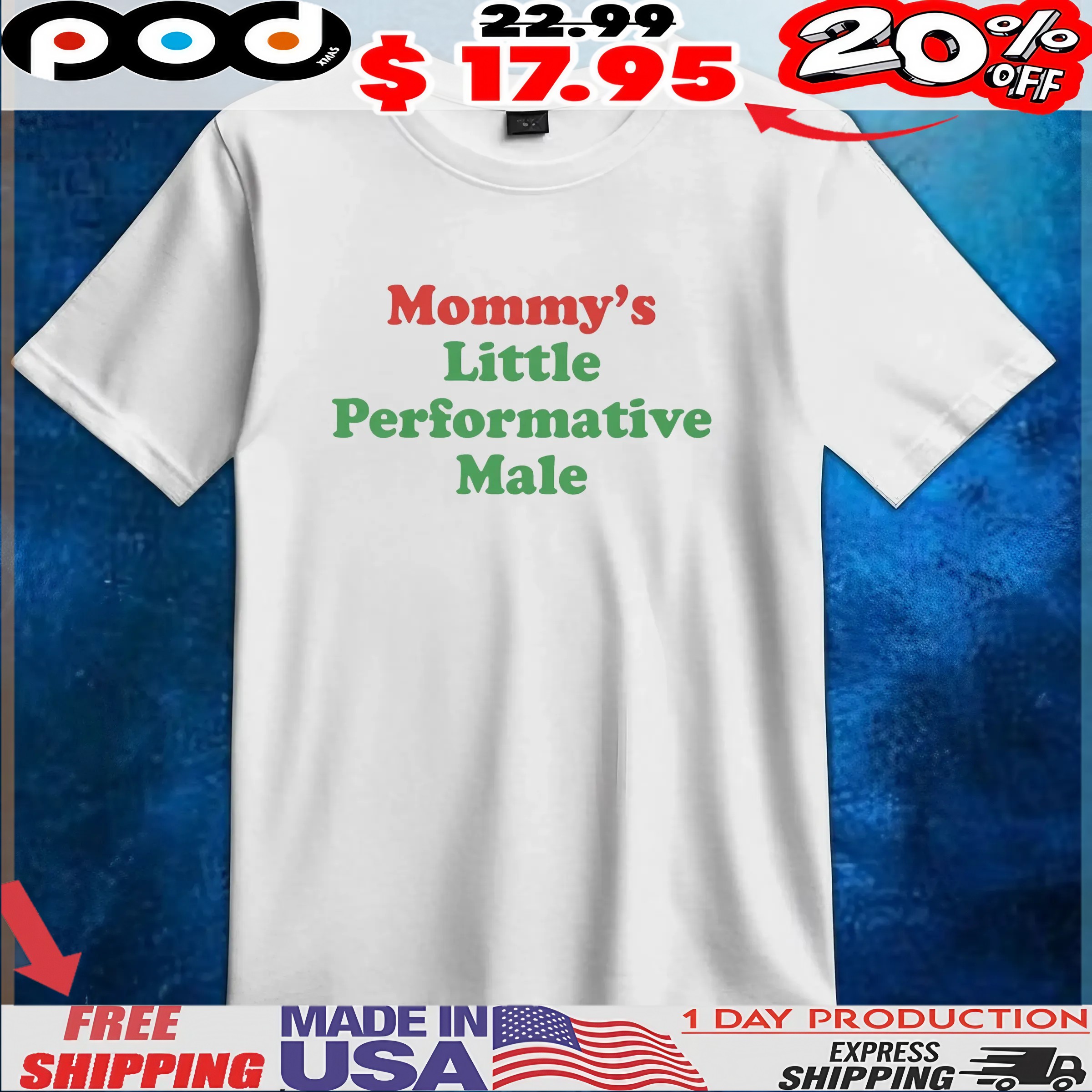 Mommy's Little Performative Male T Shirt
