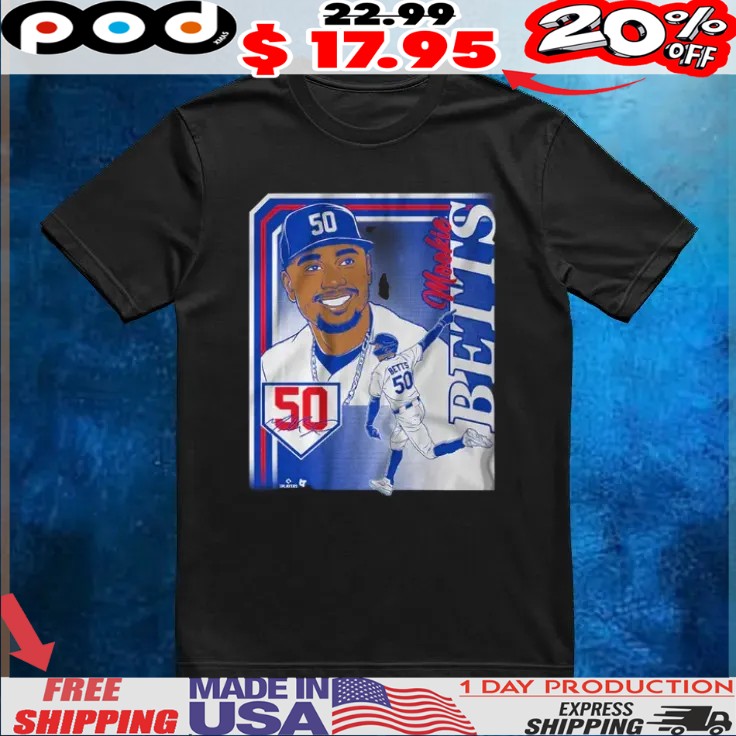 Mookie Betts Collage Frame Signature Shirt