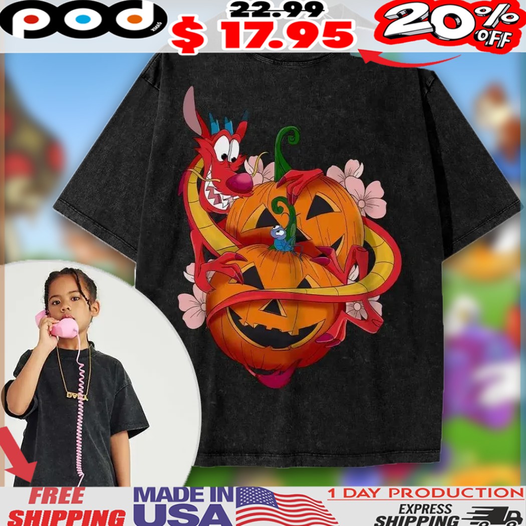 Mushu and Cri-Kee Mulan Animated Halloween For Kids Shirt