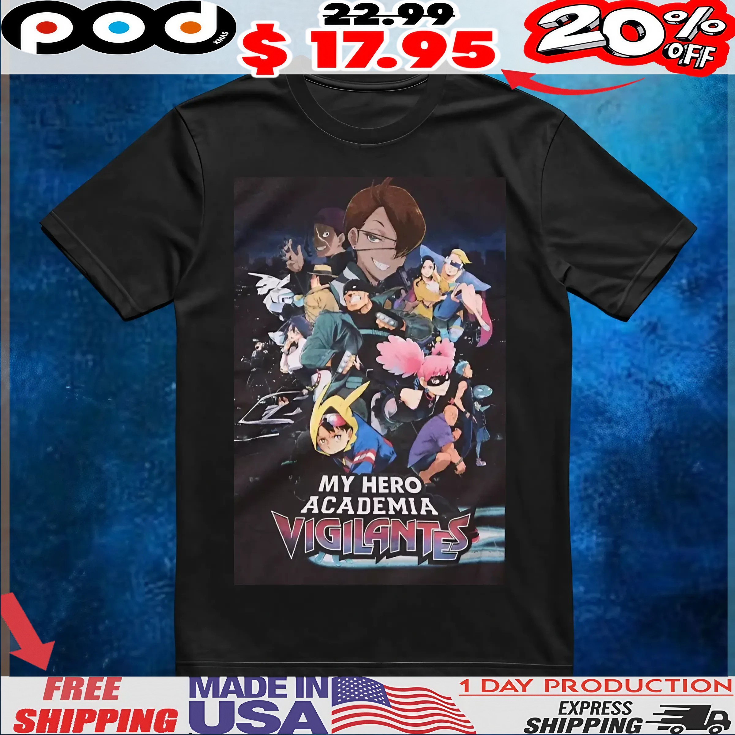My Hero Academia Vigilantes Poster T Shirt