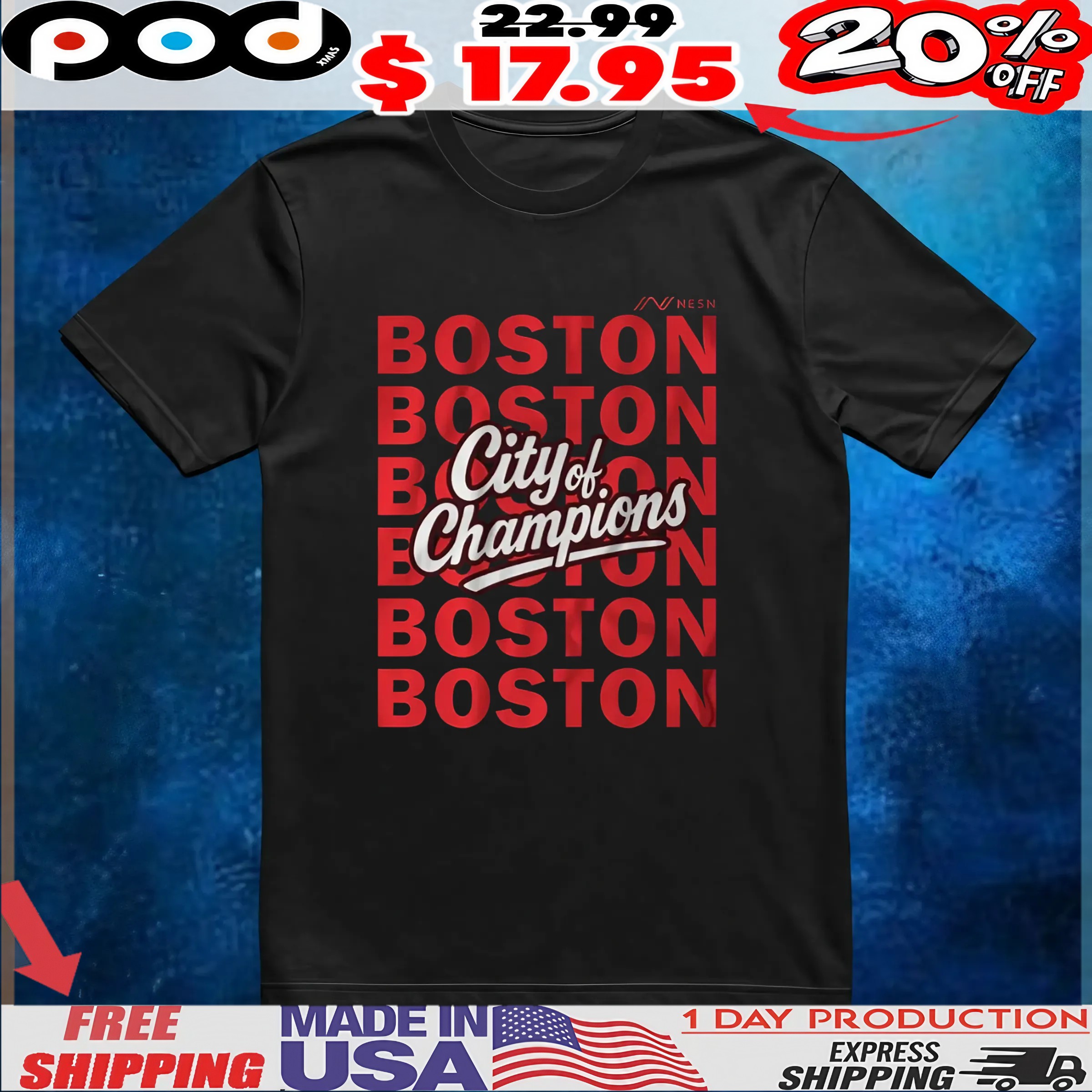 NESN City Of Champions T Shirt