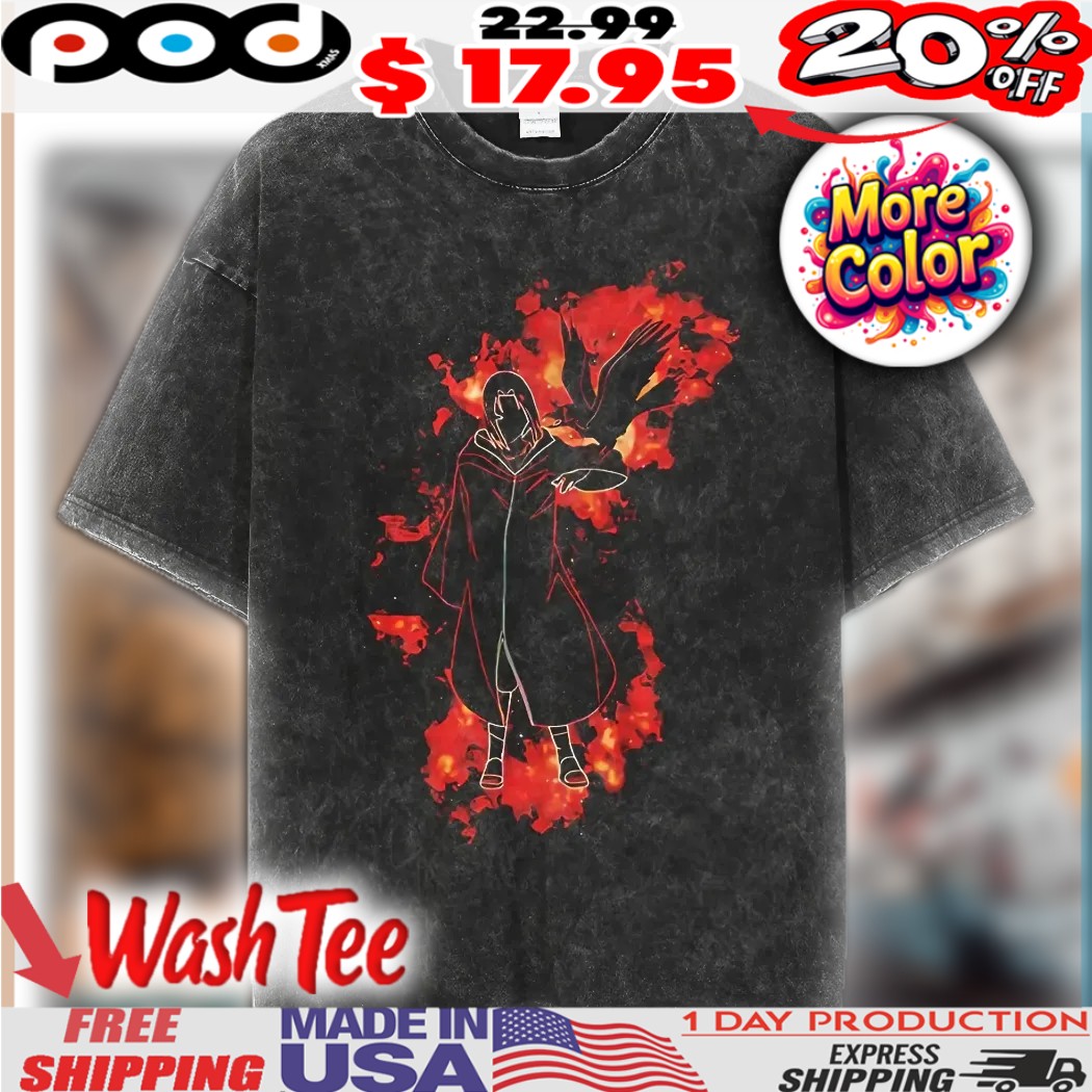 Naruto Uchiha Itachi Fire Style Anime Shirt 1 Naruto Uchiha Itachi Fire Style Anime Shirt