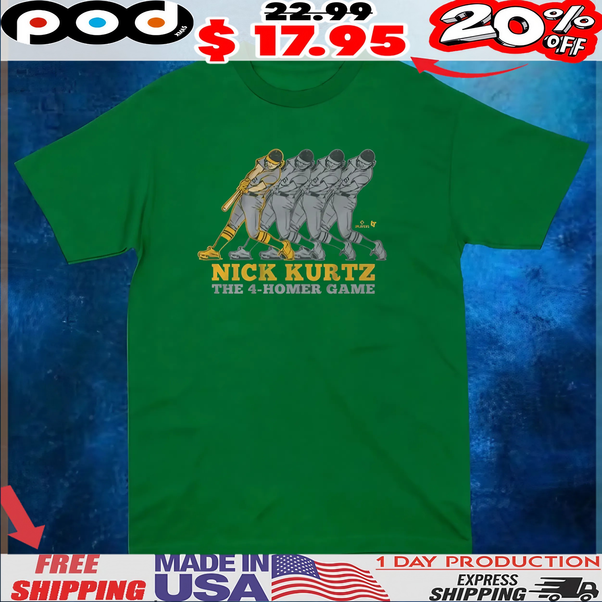 Nick Kurtz The Four-Homer Game T Shirt
