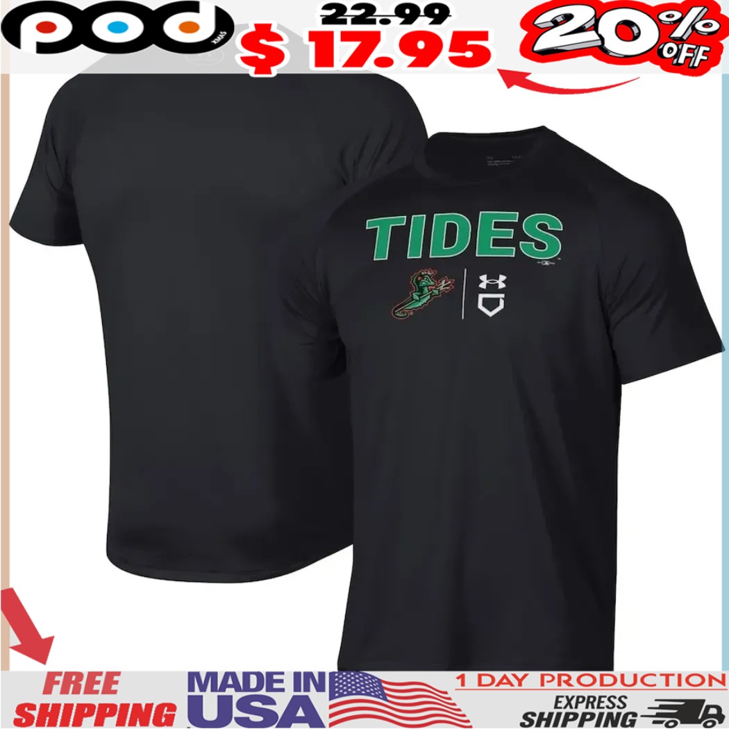 Norfolk Tides Under Armour Tech Fighting Seahorse Shirt