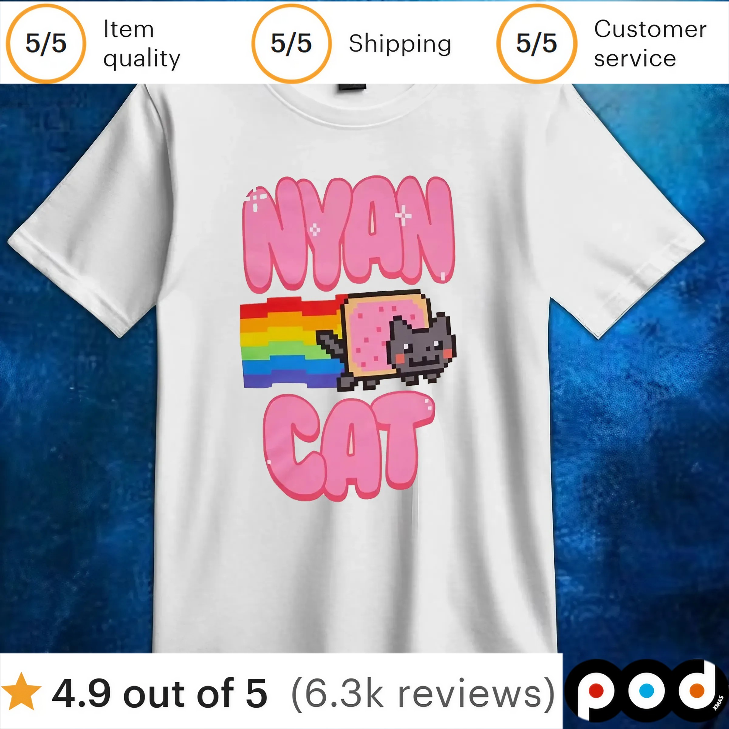 Nyan Cat Logo T Shirt 6 Nyan Cat Logo T Shirt