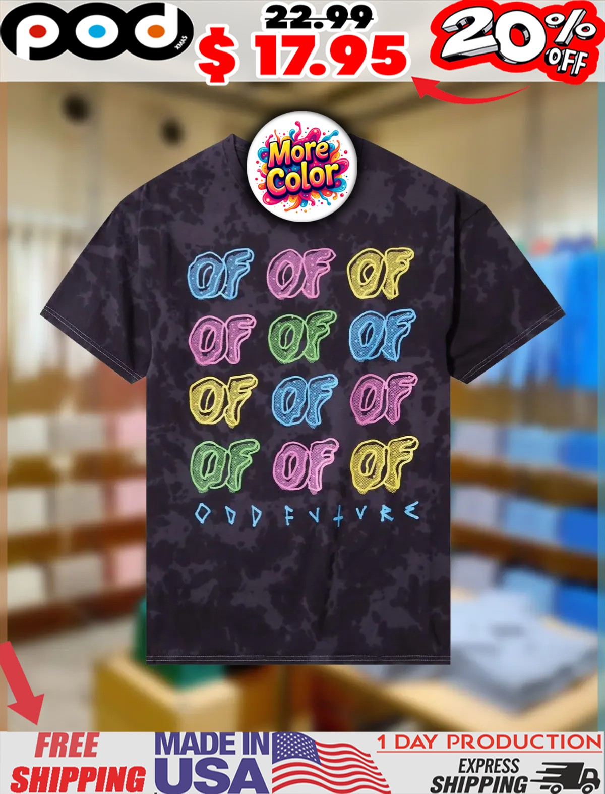 Odd Future Repeat Logo OF Shirt