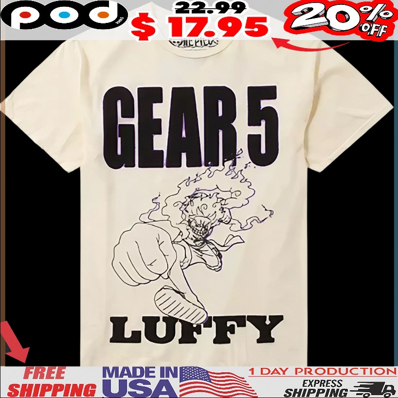 One Piece Gear 5 Luffy Double Sided T Shirt