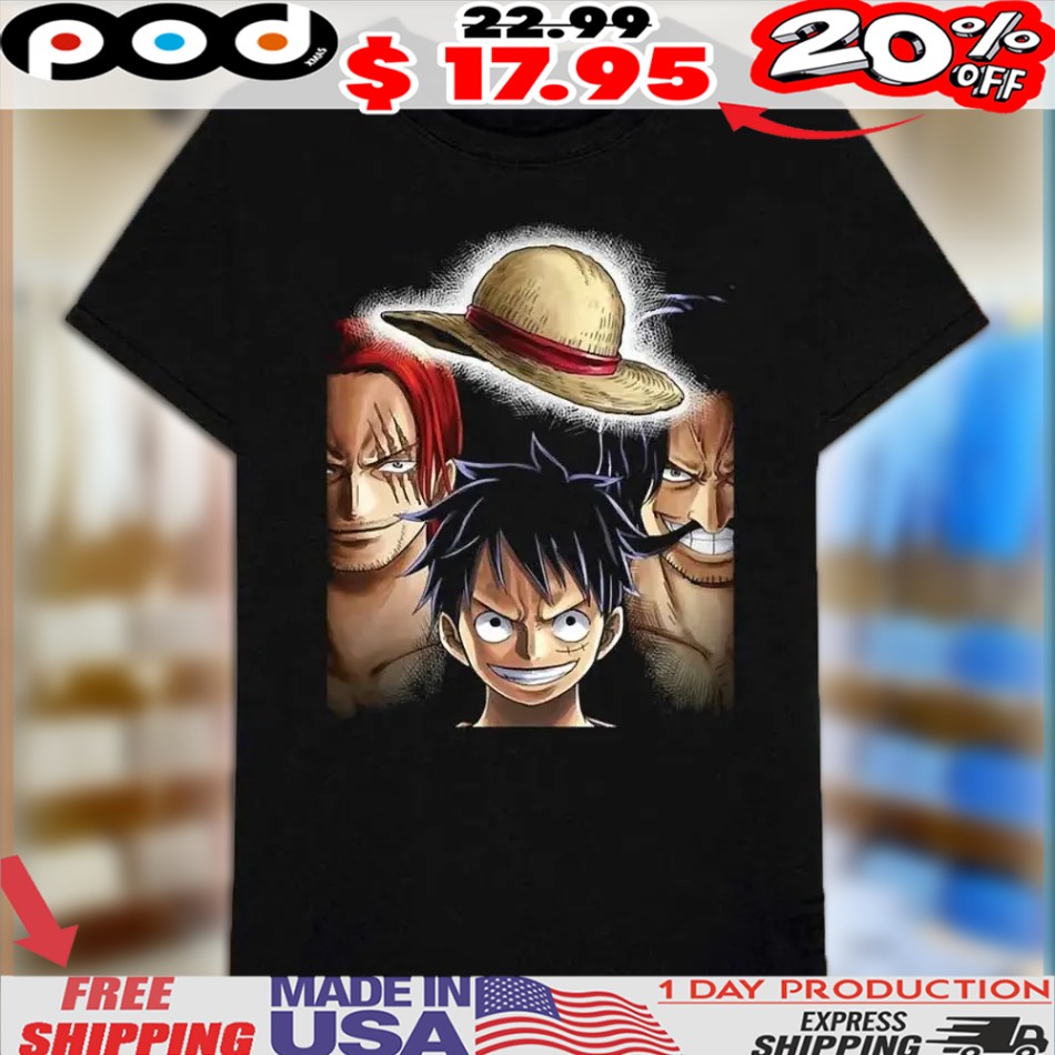 One Piece Luffy Shanks Roger Shirt