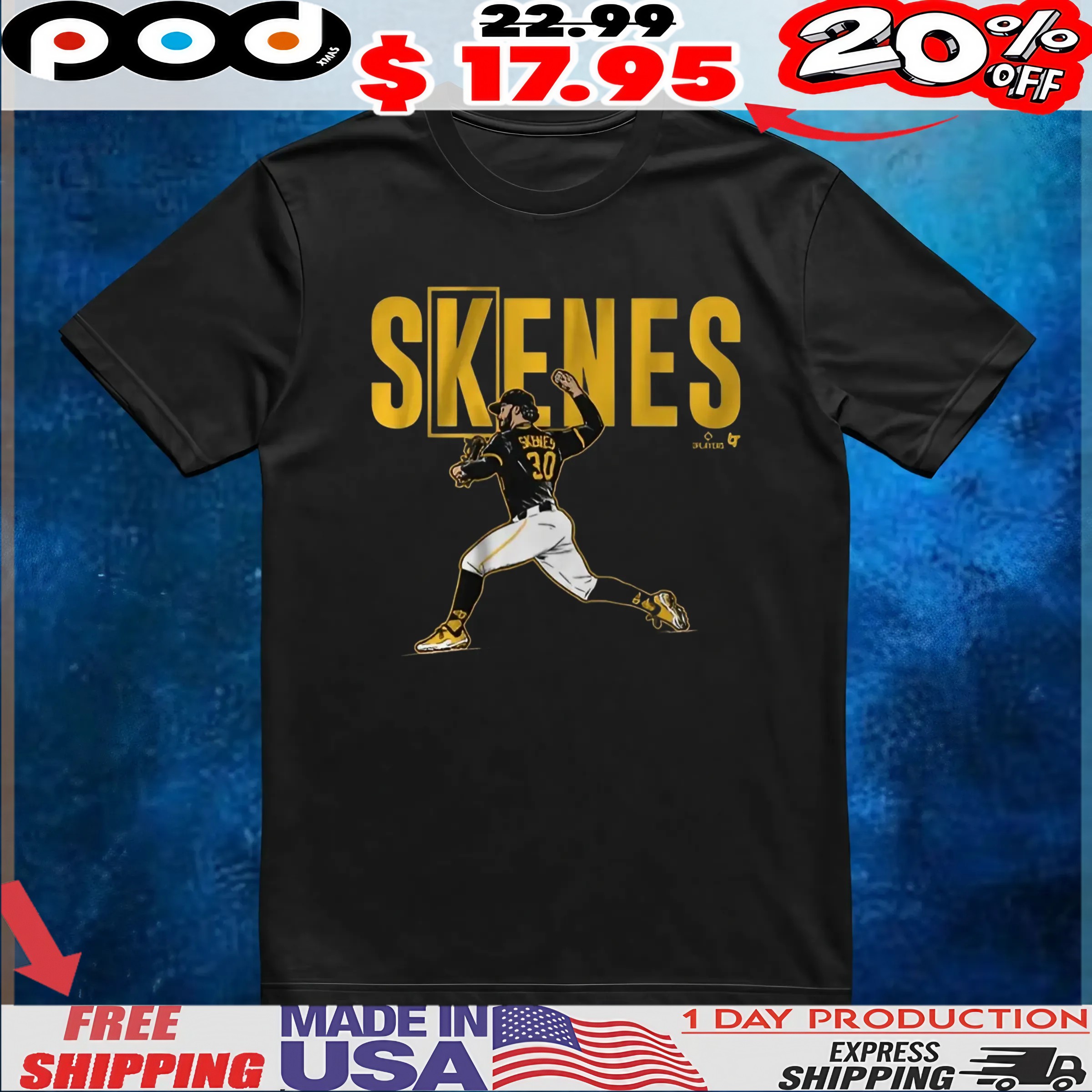 Paul Skenes K Sign Pose T Shirt 6 Paul Skenes K Sign Pose T Shirt