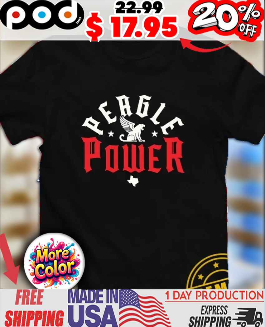 Peagle Power Texas Baseball mascot shirt