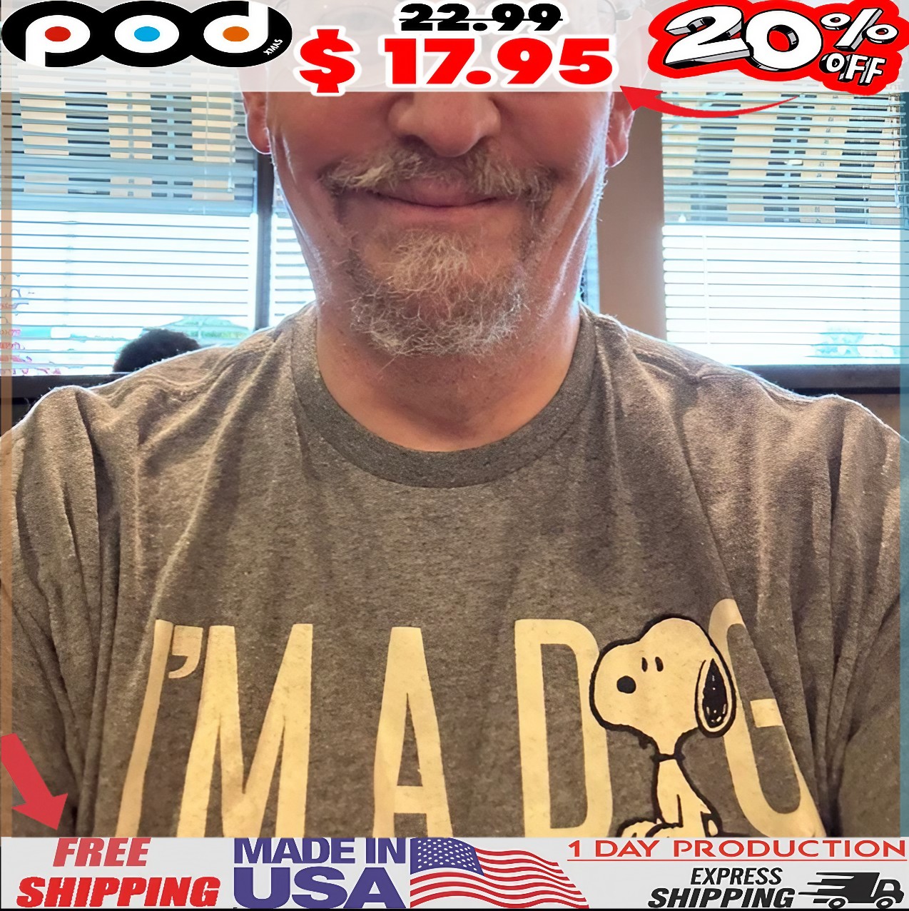 Peanuts Snoopy I’m A Dog Person, Not A People Person T Shirt 1 Peanuts Snoopy I’m A Dog Person, Not A People Person T Shirt